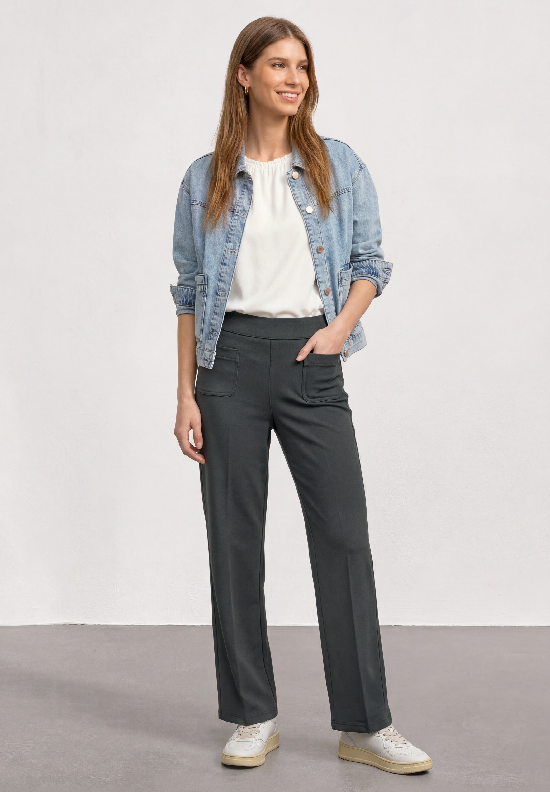 STREET ONE Jerseyhose  High Waist