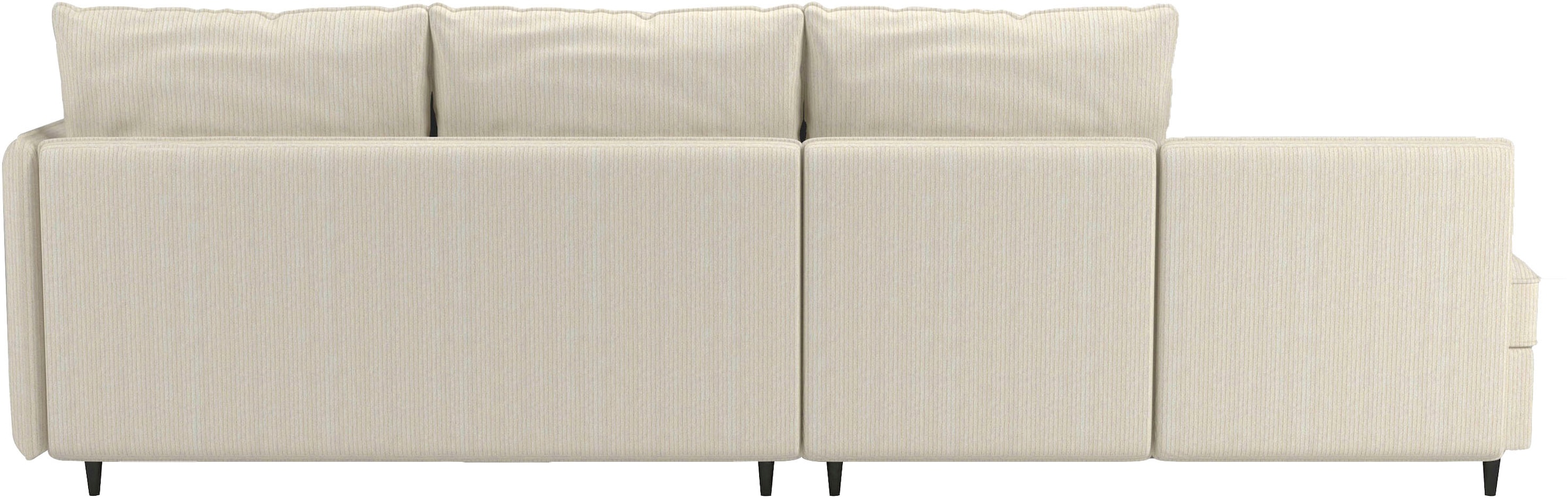 Dorel Home Ecksofa »LINDHUS, L-Form, 4 verschiedene Stellvarianten, Lounge-Sofa,«, Wohnlandschaft, mit Recamiere, großer Bettkasten, Cord, Chenille