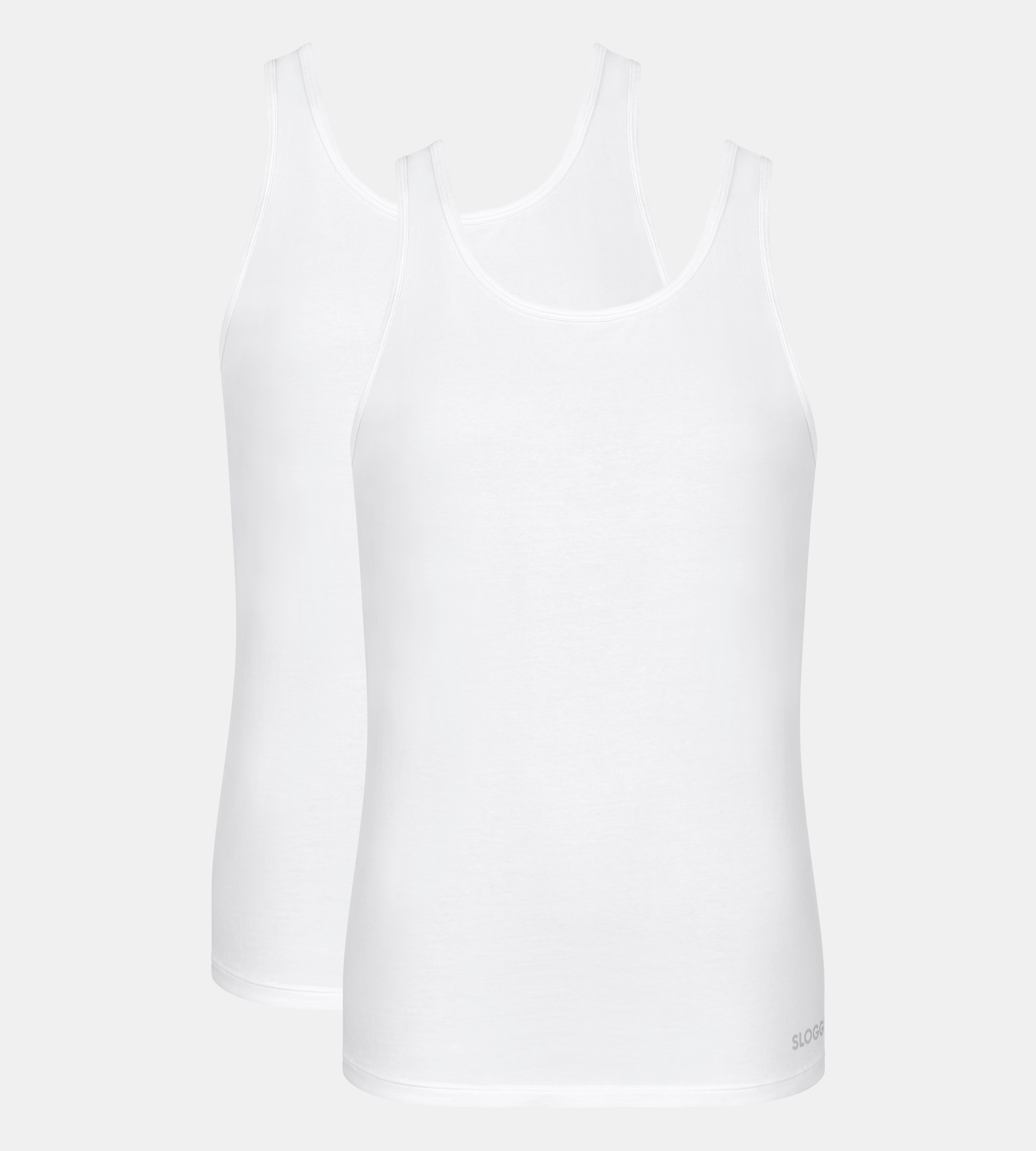 sloggi Tanktop "men GO ABC 2.0", (2er Pack), Rundhalsausschnitt, ärmellos, günstig online kaufen