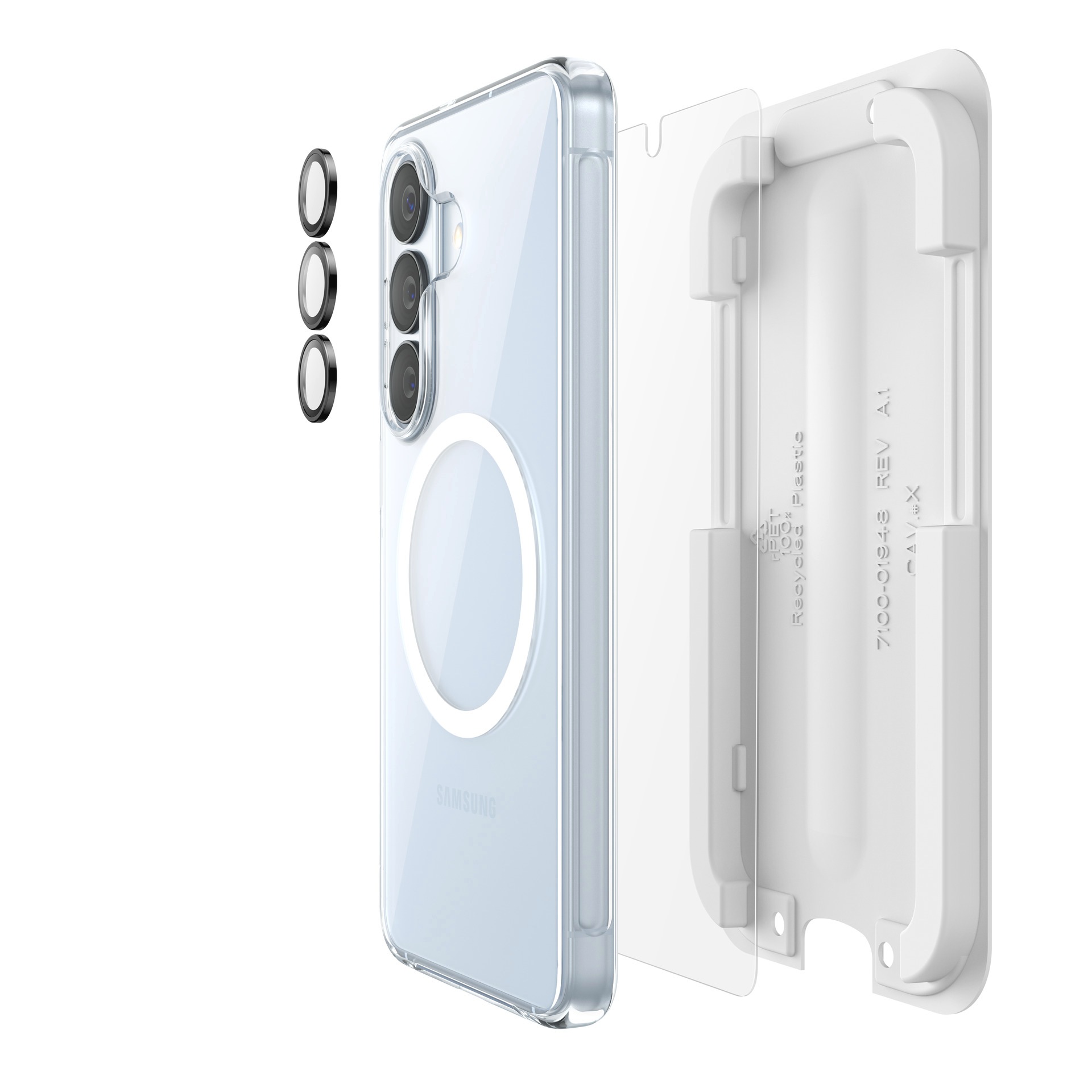 Belkin Displayschutzglas »ScreenForce Titan Schutzset« für Samsung Galaxy S26 Displayschutzfolie, Bildschirmschutz, Cover, Kameraschutz