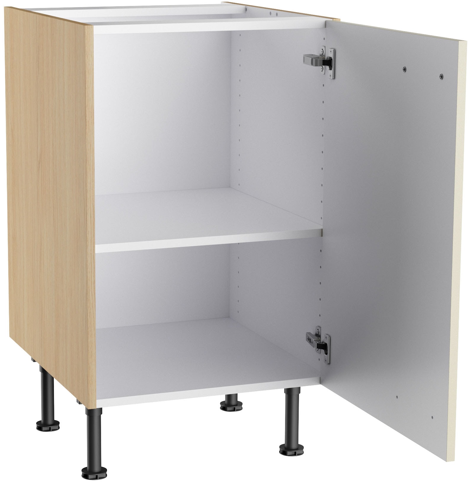 KOCHSTATION Unterschrank »KS-Lucy« Breite 50 cm, mit 1 Tür, 1 Einlegeboden, Soft-Close, verstellbare Füße