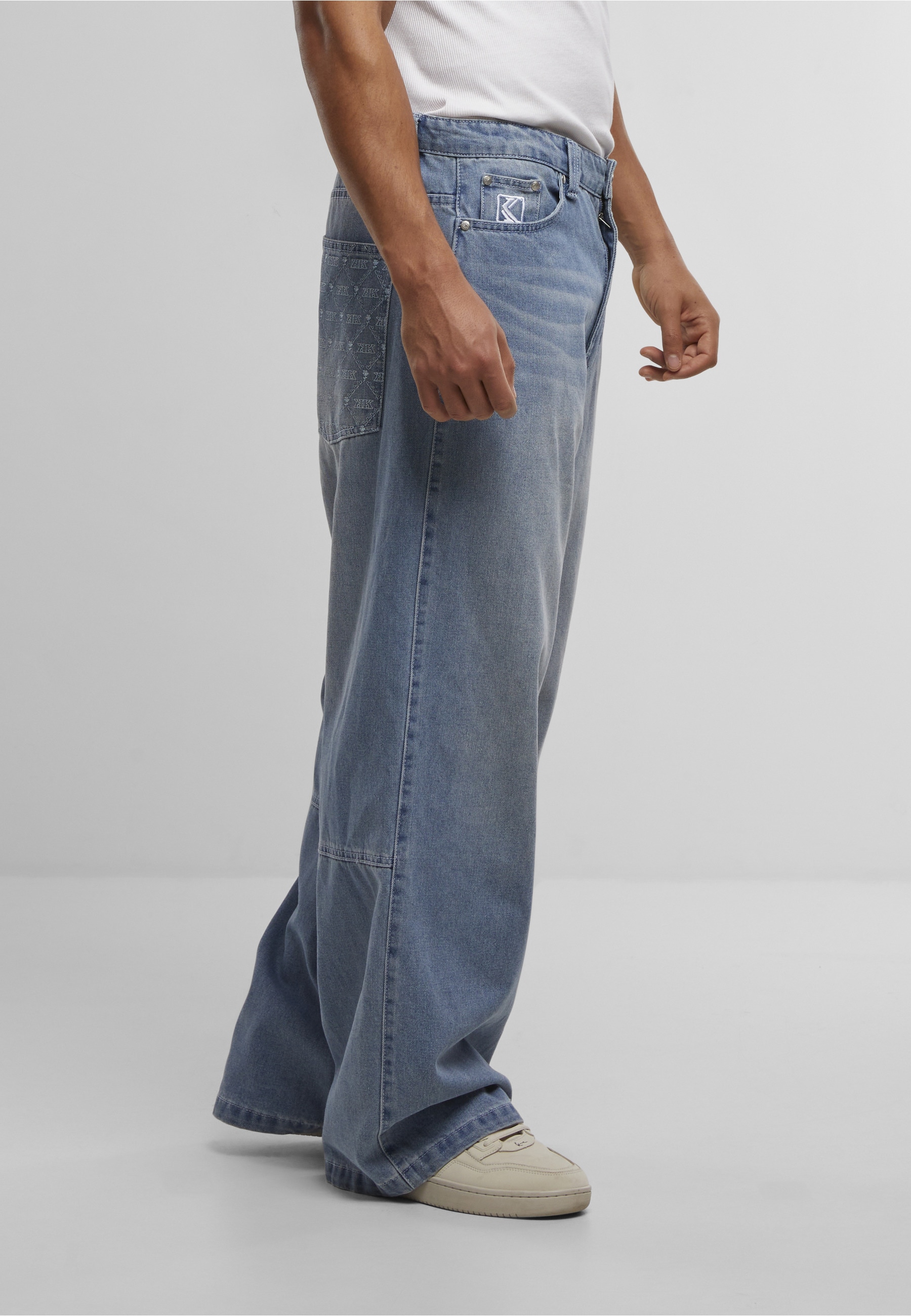 Karl Kani Bequeme Jeans »Karl Kani OG Aop Back Pocket Relaxed Baggy«