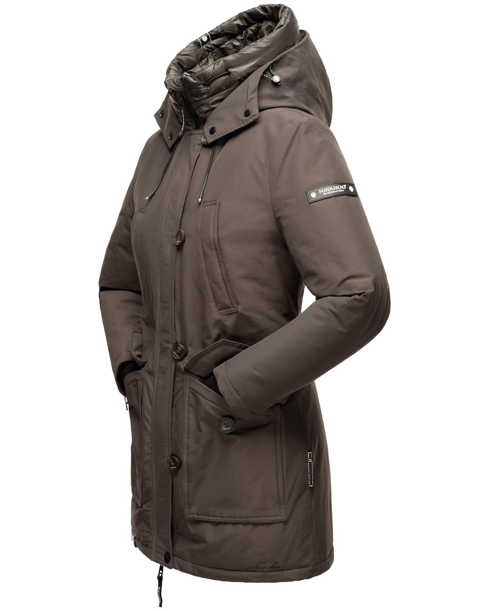 Navahoo Winterjacke »Freezestoorm«, mit Kapuze, Warm gefütterter Damen Wintermantel
