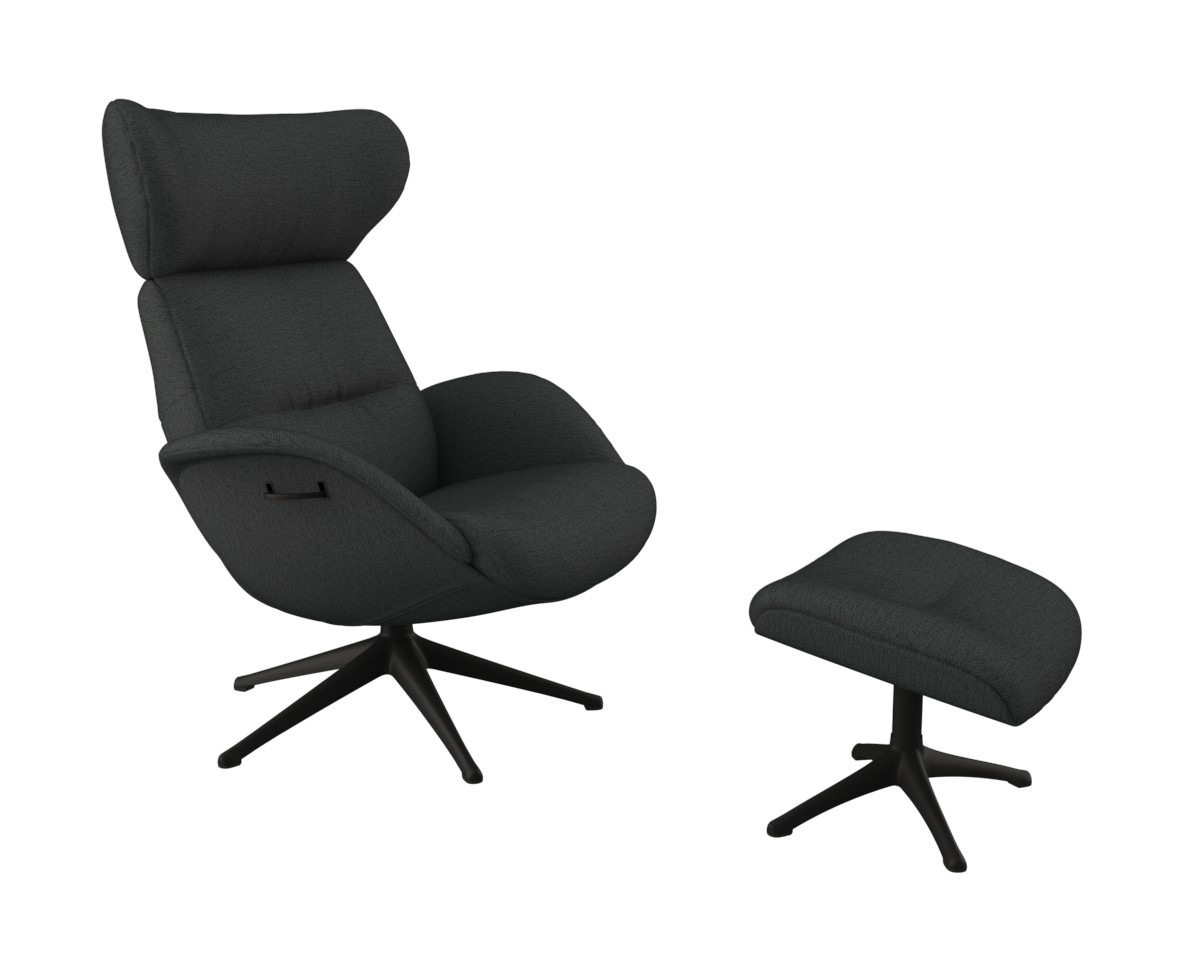 Fuß Rücken- schwarz More«, »Relaxchairs drehbar, BAUR Relaxsessel Premium FLEXLUX & Komfort, | Kopfteilverstellung,