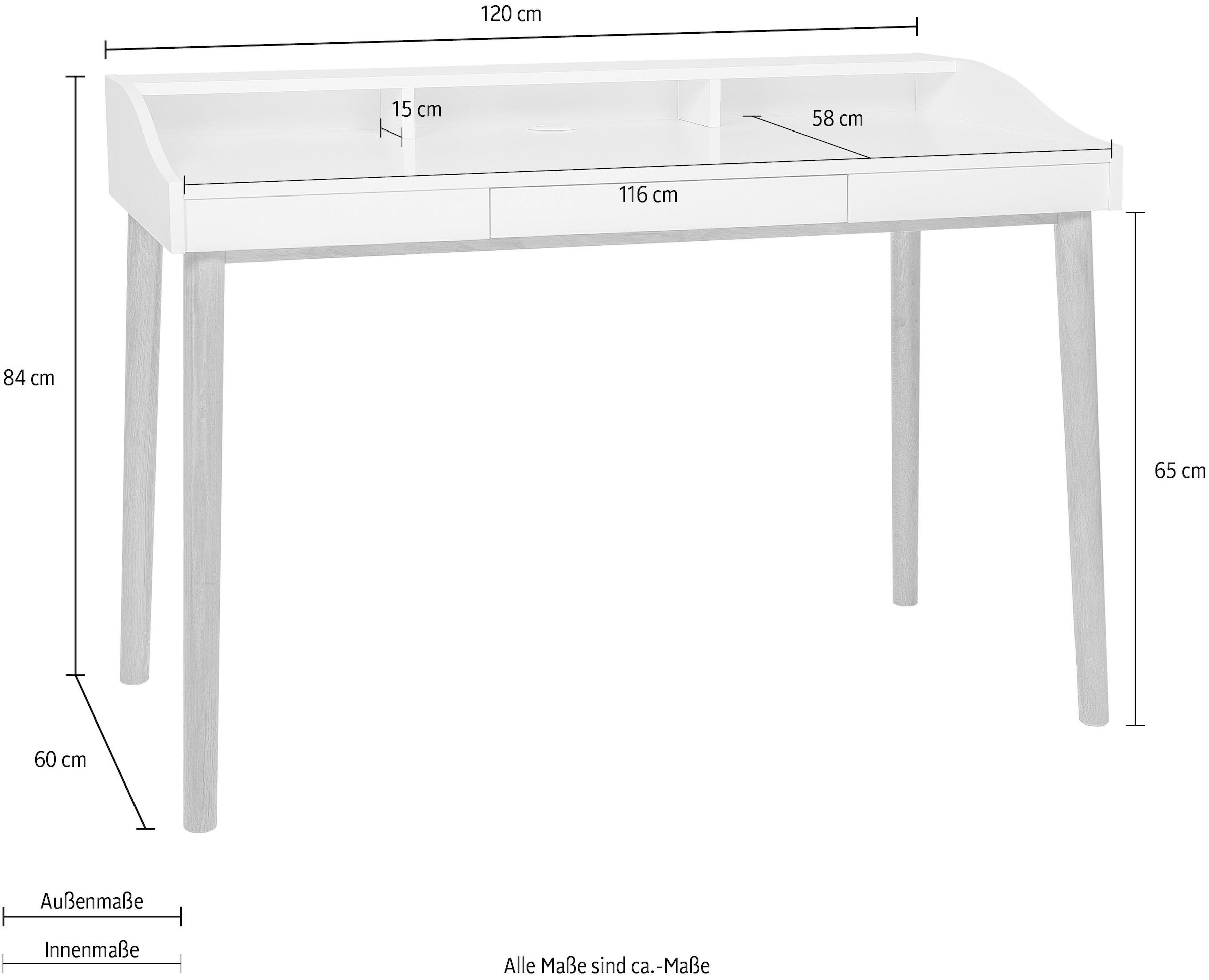 Woodman Schreibtisch »Lene«, im skandinavian Design