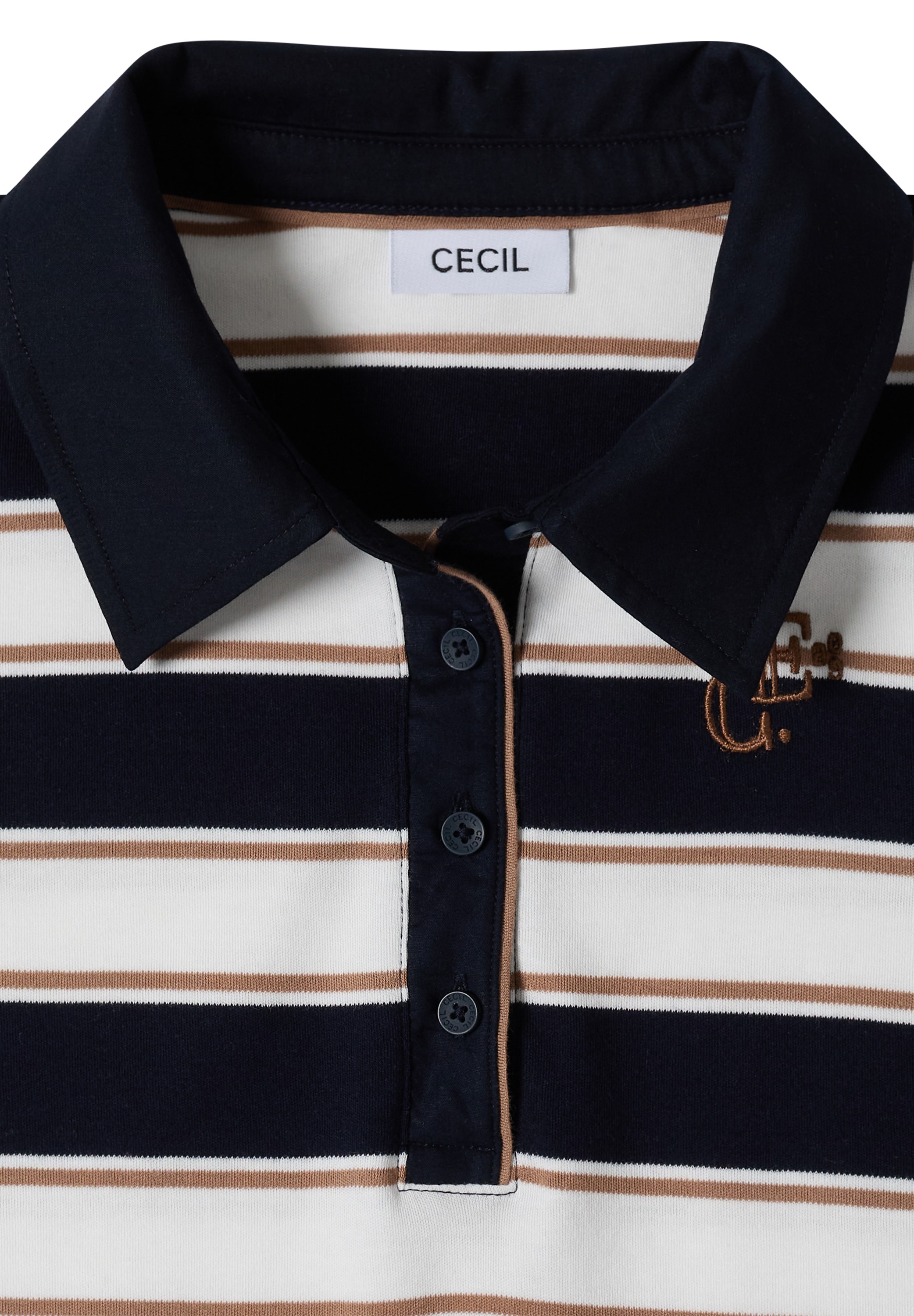 Cecil Langarmshirt aus reiner Baumwolle