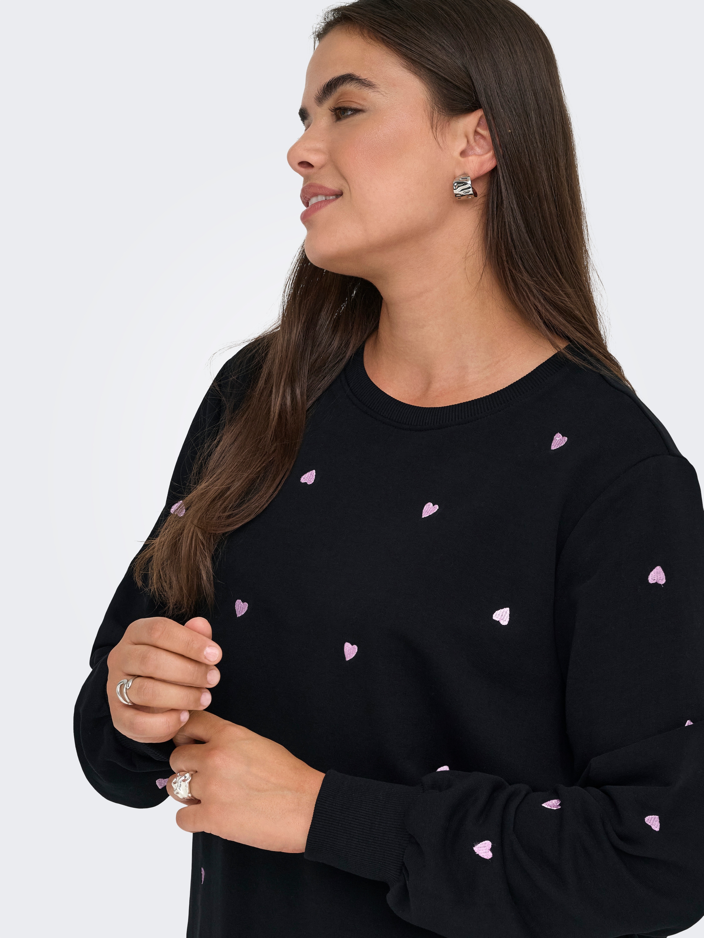 ONLY CARMAKOMA Sweatshirt »CARMIA LS O-NECK SWEAT JRS«