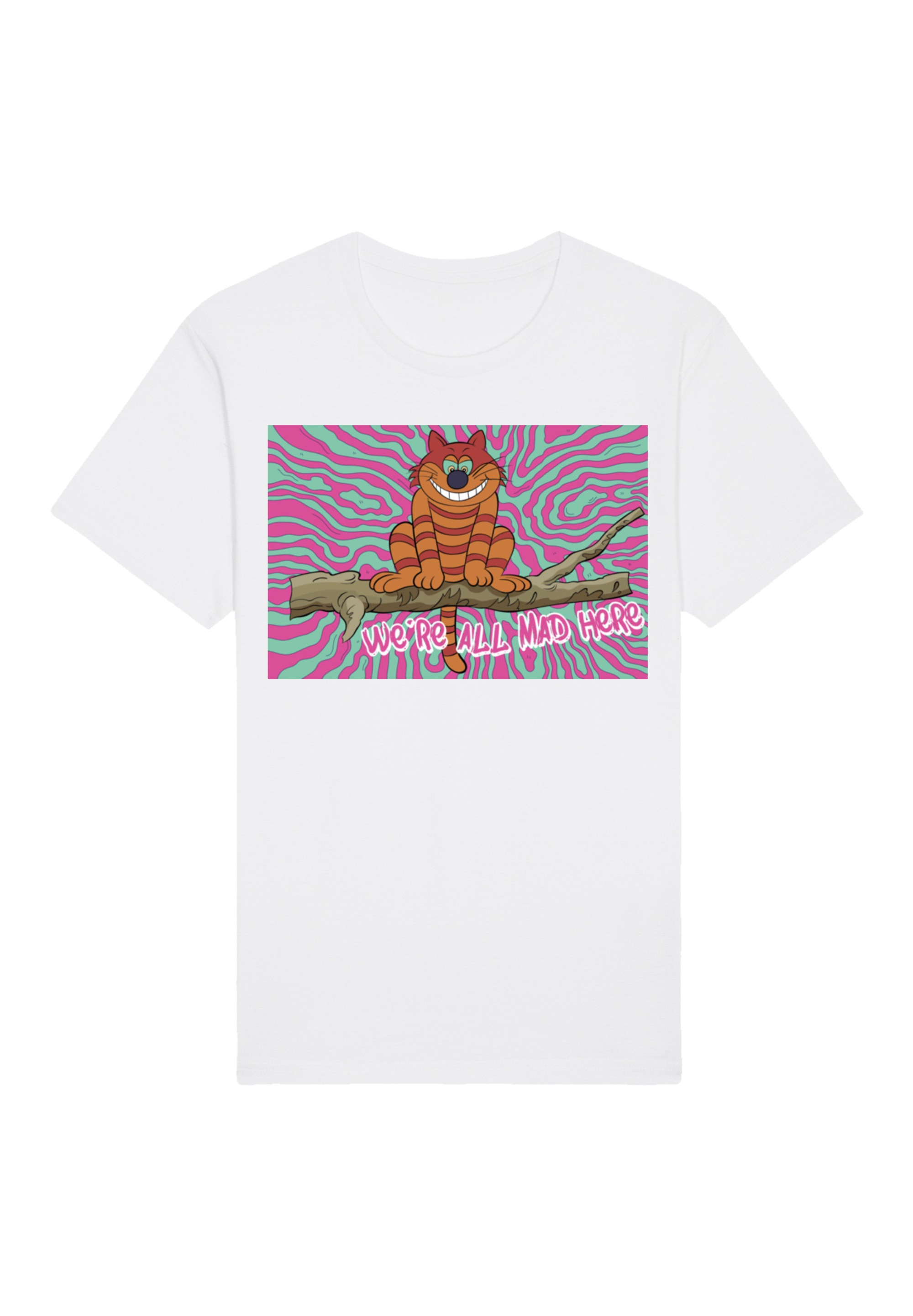 F4NT4STIC T-Shirt "Alice im Wunderland Crazy Cat", Premium Qualität, Zeiche günstig online kaufen