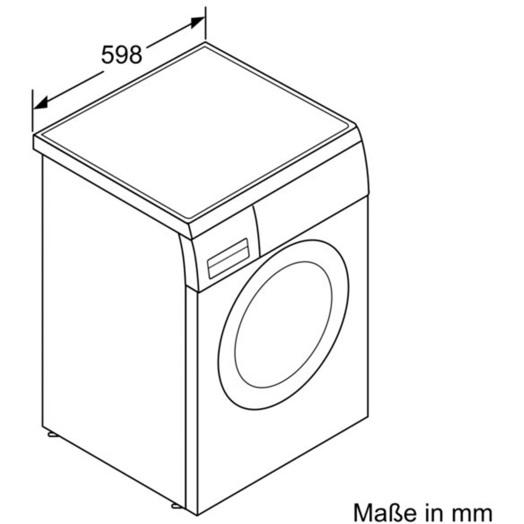 SIEMENS Waschmaschine »WU14UT21«, WU14UT21, 9 kg, 1400 U/min