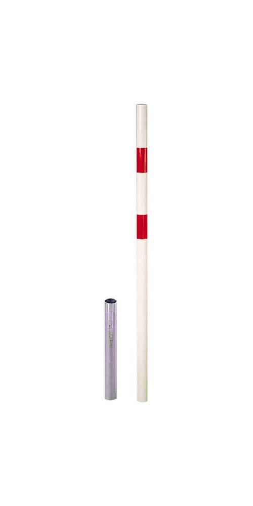 ALBERTS Absperrpfosten "Stabo, herausnehmbar", B:6cm L:120cmweiß, Sicherheitsschlösser, feuerverzinkt, zum Einbetonieren