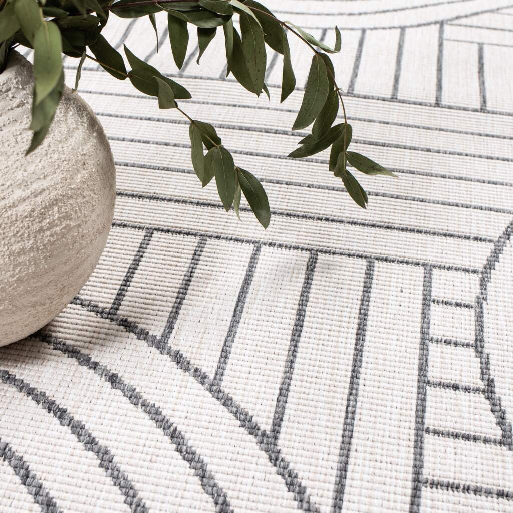 Carpet City Outdoorteppich »DUO RUG 5842«, rechteckig, 5 mm Höhe, Wendeteppich Wetterfest In- & Outdoor, Balkon, Terrasse, Wohnzimmer