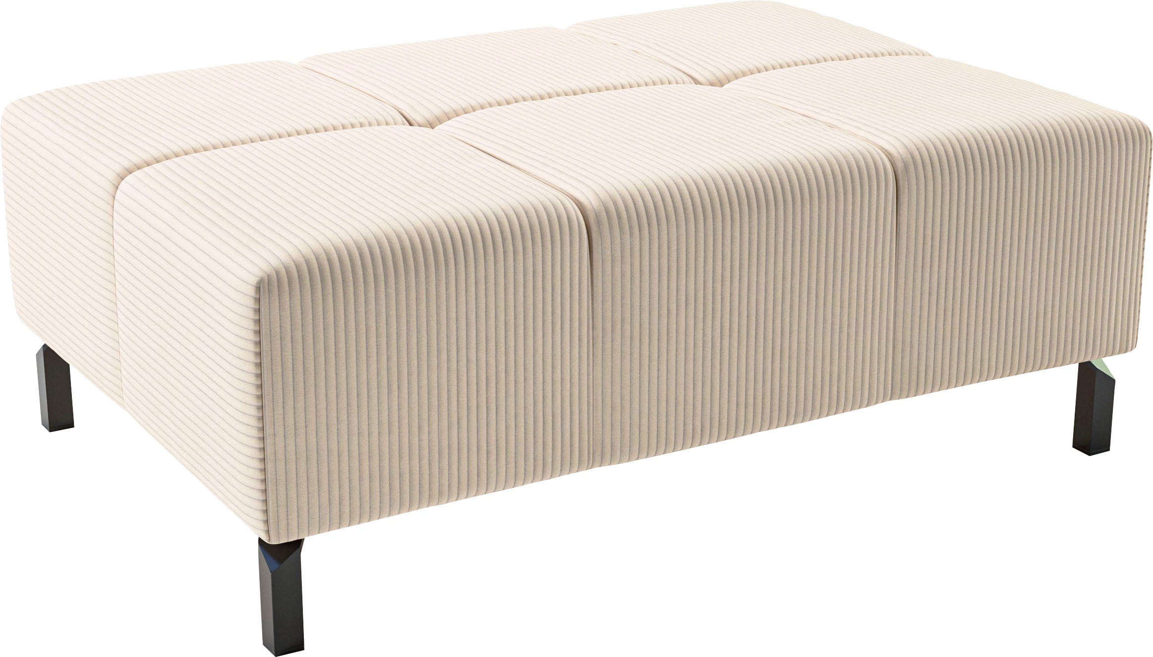 Home affaire Hockerbank "Ancona New" passend zum Ecksofa, auch in Easy care-Bezug + Cord