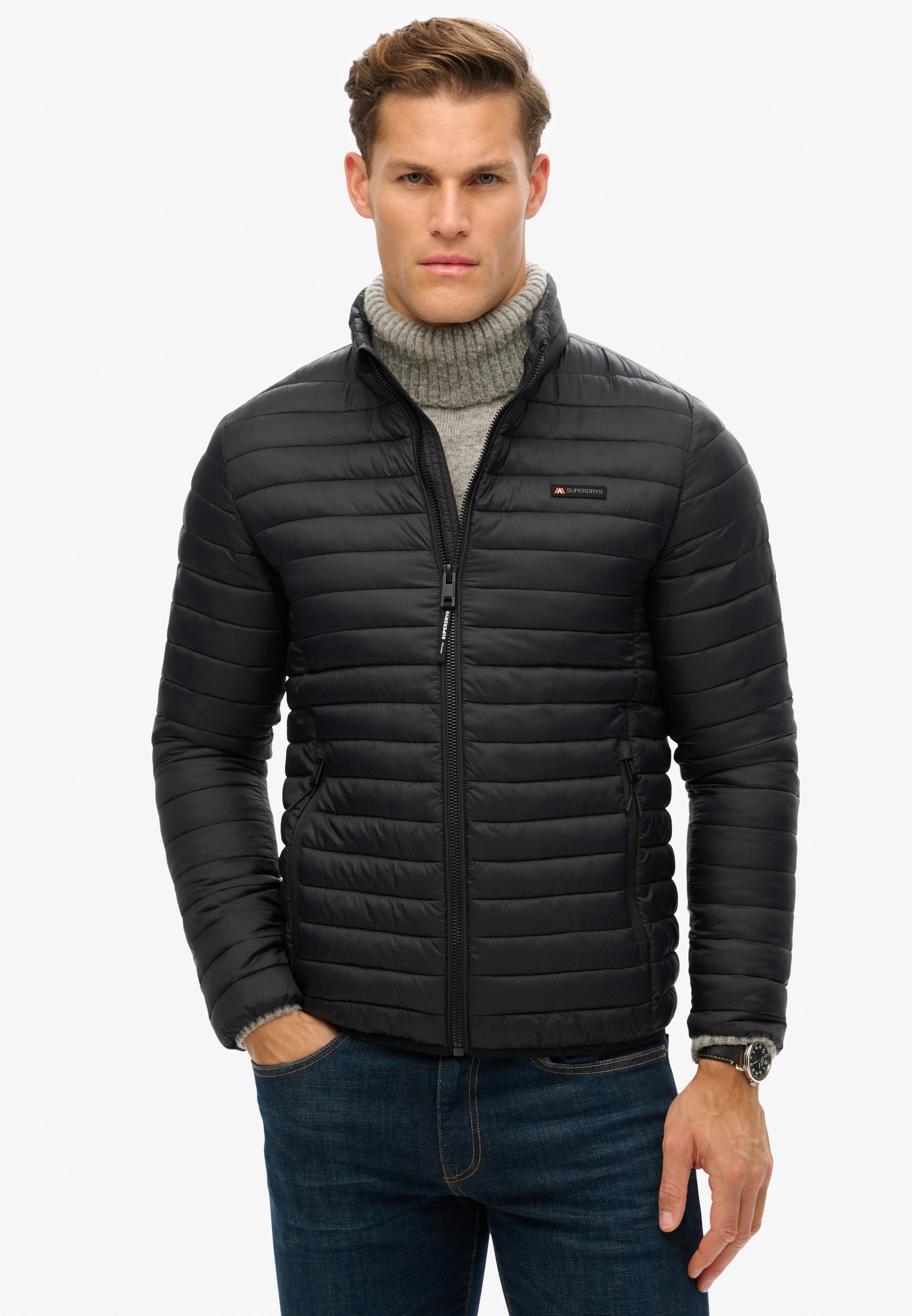 Superdry Steppjacke "NON HOODED FUJI LITE JACKET", ohne Kapuze günstig online kaufen