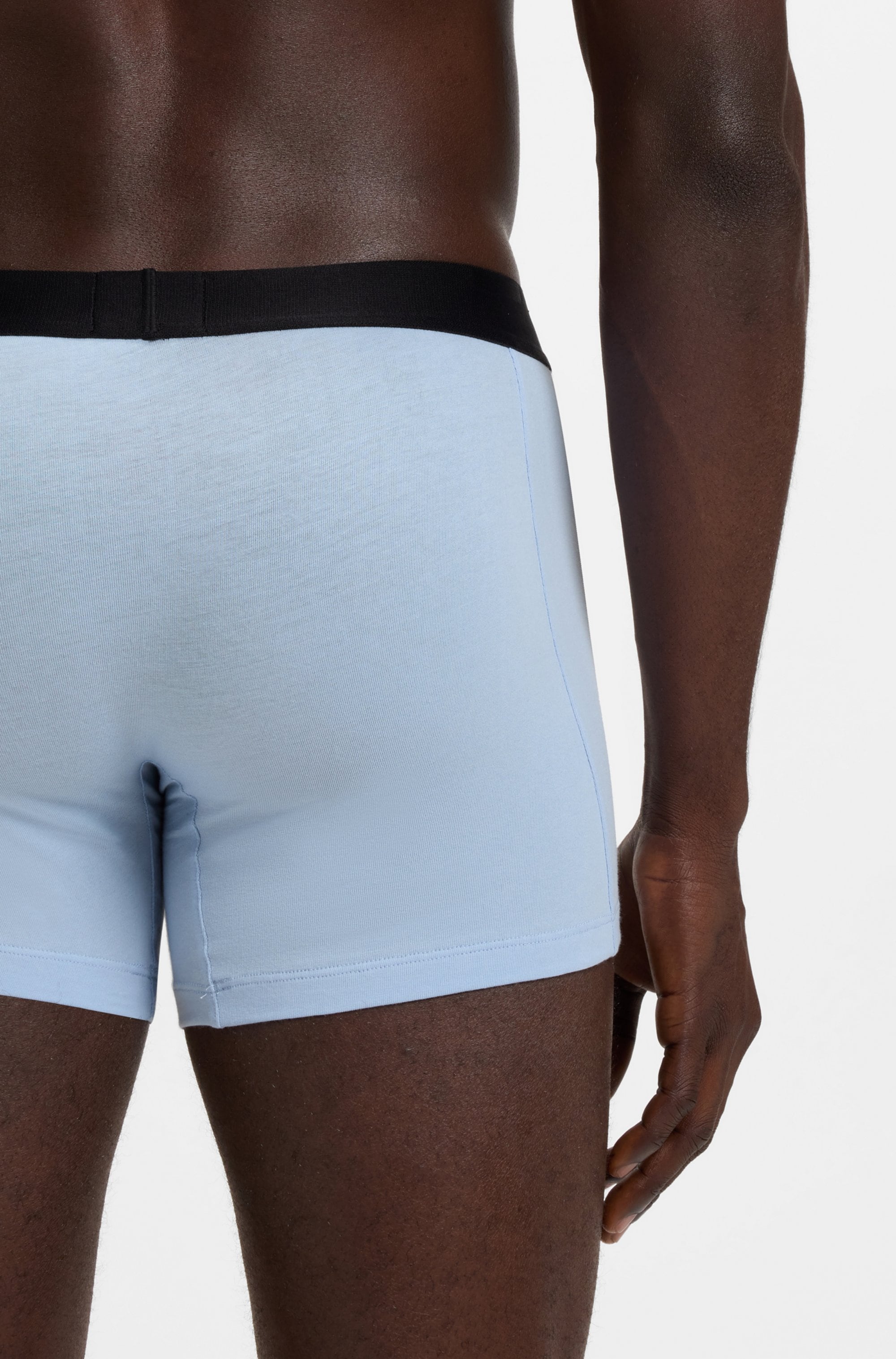 BOSS Boxershorts »Boxer Brief 3P BOSS ONE« 3 Stk. elastischer Bund mit Logo, 1x gemustert, 2x uni