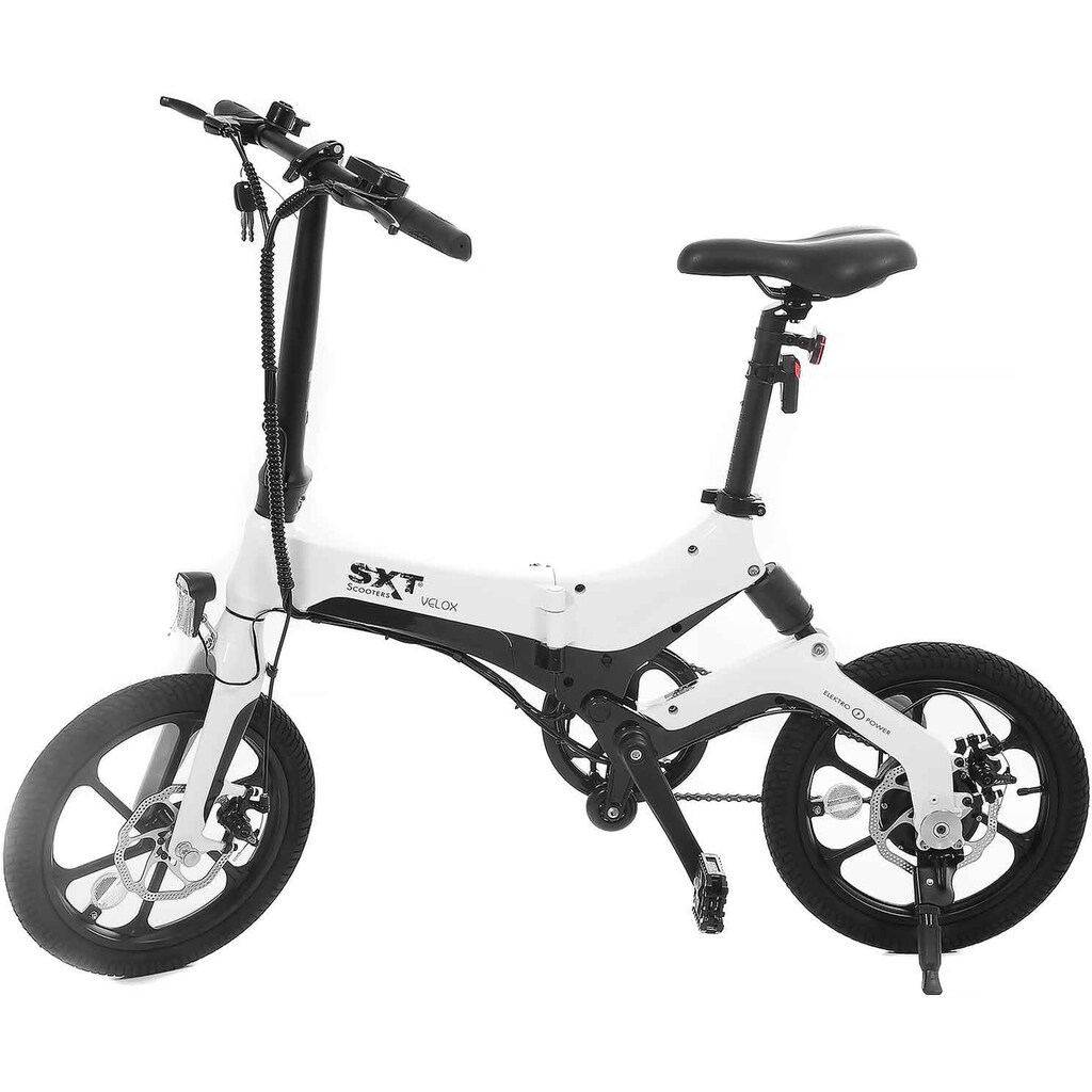 SXT Scooters E-Bike »SXT Velox«, 1 Gang, Heckmotor 250 W