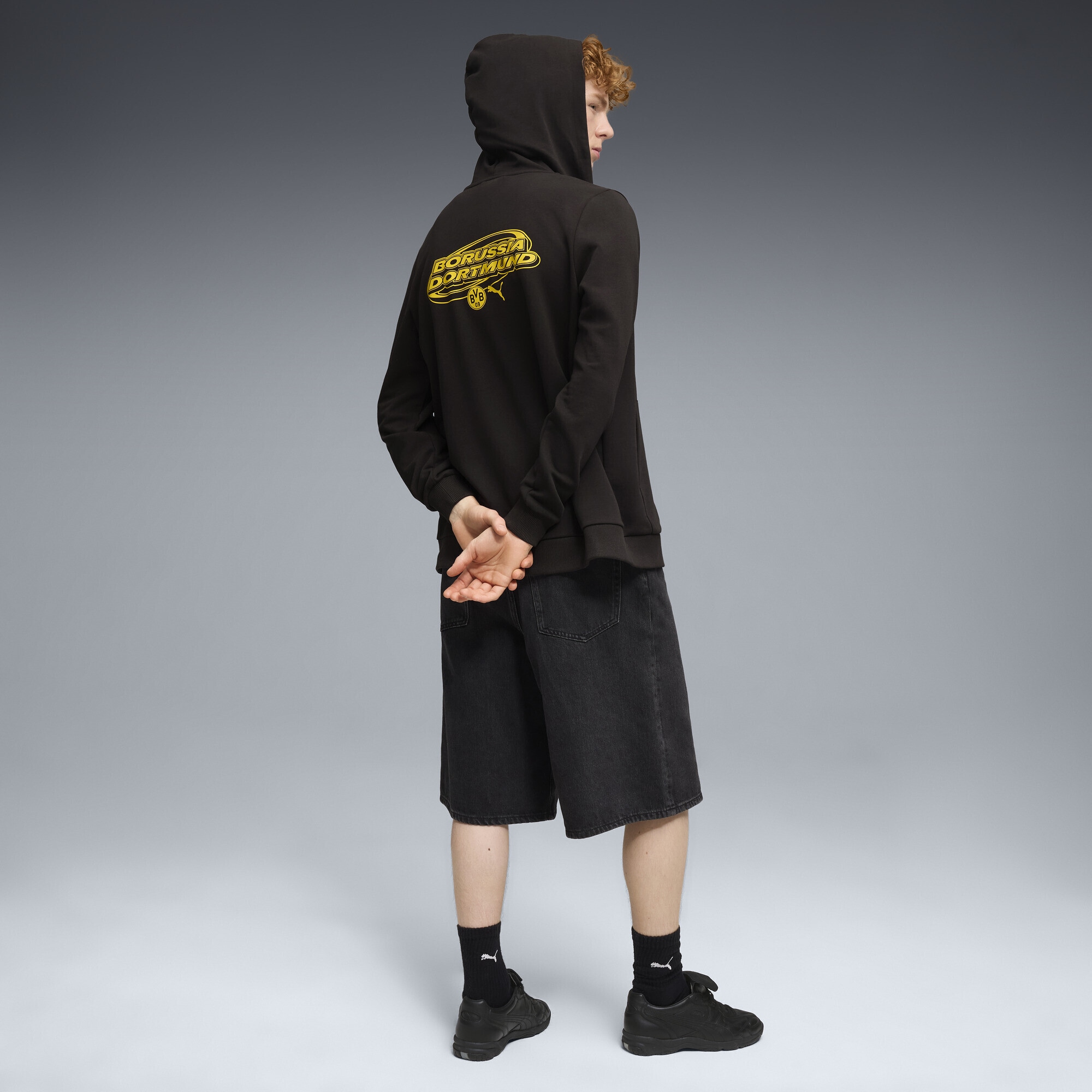 PUMA Sweatjacke »Borussia Dortmund FtblCulture Kapuzenjacke Herren«