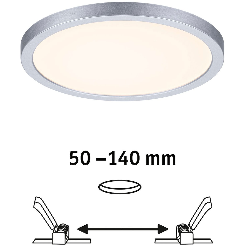 Paulmann LED Bad-Einbauleuchte »Areo«, Schutzart IP44, flache Bauweise, Ø 17,5 cm