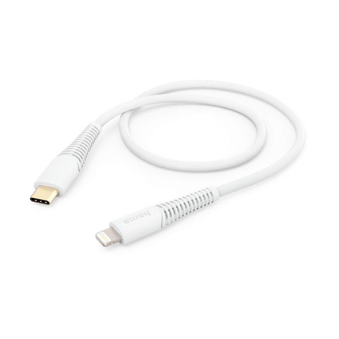 Hama USB-Kabel »Ladekabel, USB-C - Lightning, 1,5 m, Weiß«, Lightning, USB-C, 150 cm, Datenübertragung, Schnellladefunktion