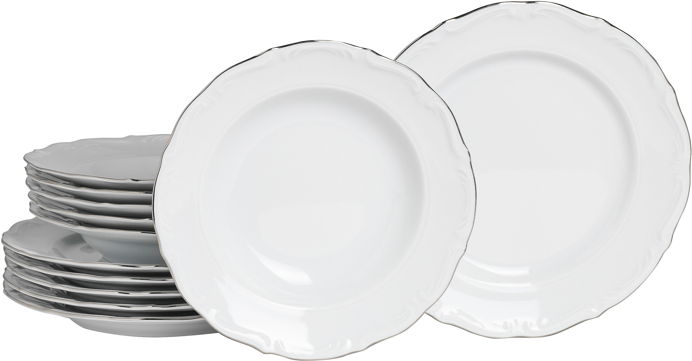 CreaTable Tafelservice "Maria Theresia, Tafel-Service 12-tlg" Teller Set, T günstig online kaufen