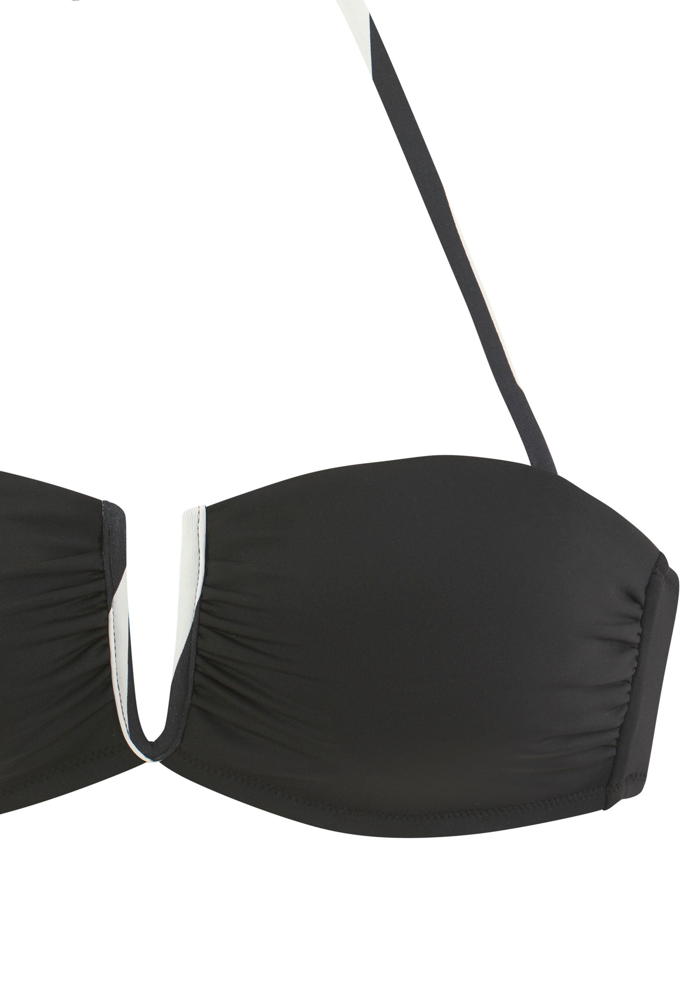 French Connection Claire Bandeau-Bikini Set Schwarz Gr. 38 3