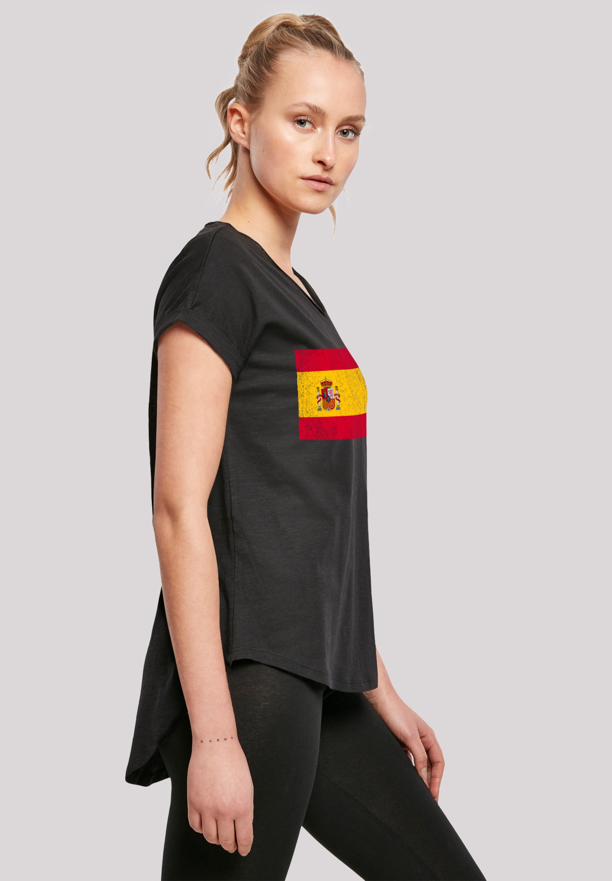 Print kaufen F4NT4STIC Spanien distressed«, | »Spain BAUR Flagge T-Shirt für