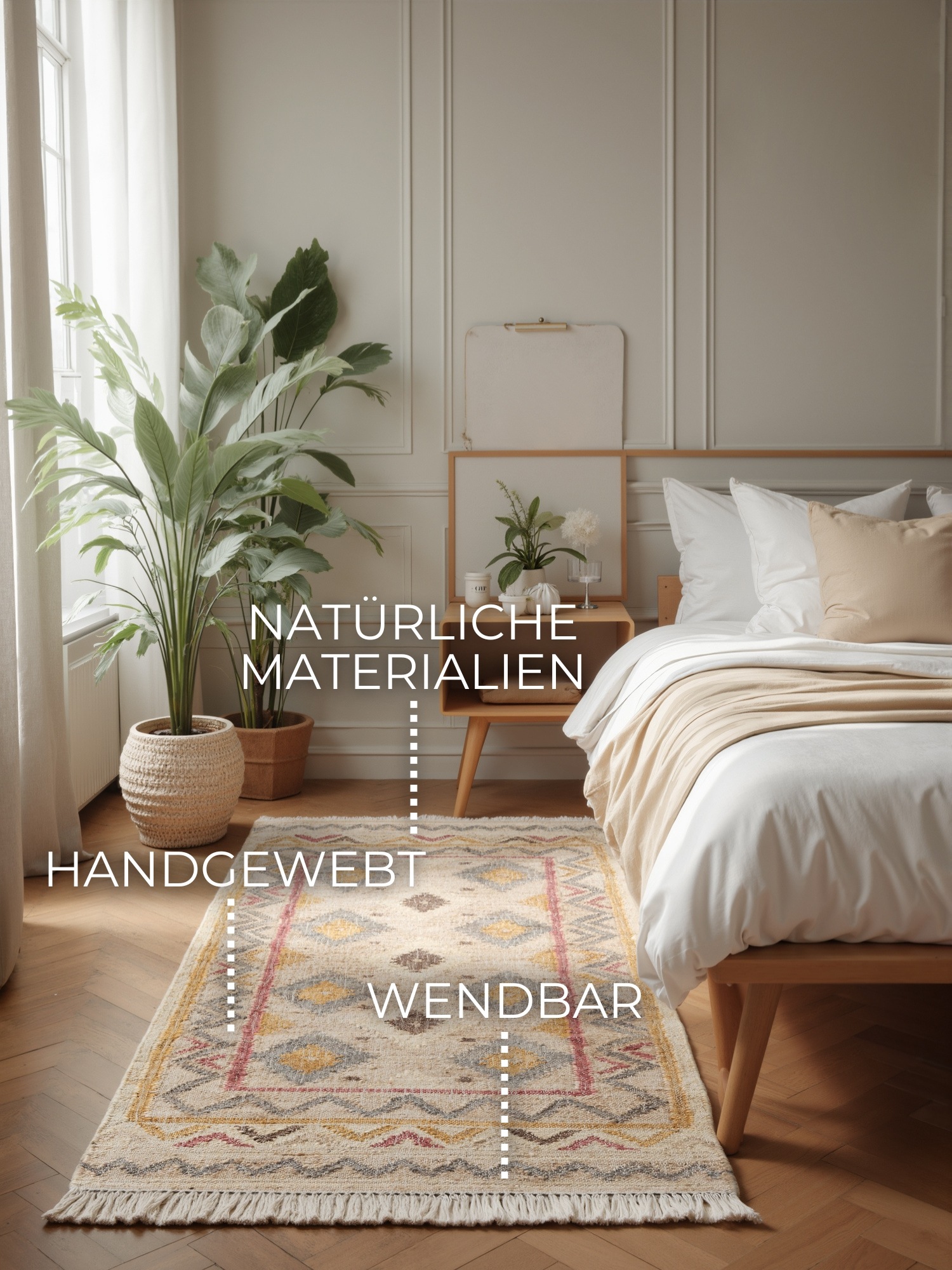 ELLE DECORATION Teppich "Kelim Imani" rechteckig 3 mm Höhe Jute, Baumwolle, günstig online kaufen