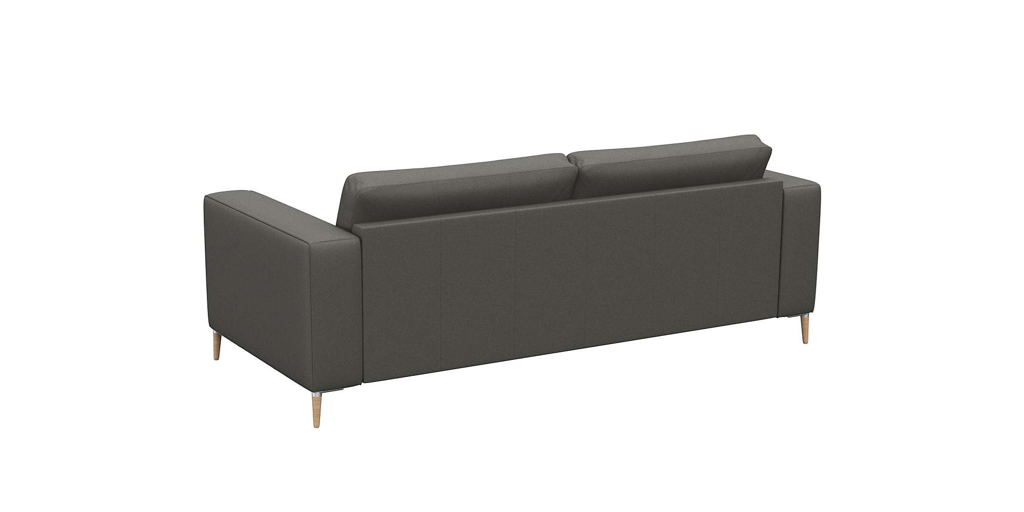FLEXLUX 2,5-Sitzer »Fiore, super Sitzkomfort durch Kaltschaum,«, breite Armlehnen, Füße Alu+ Eiche