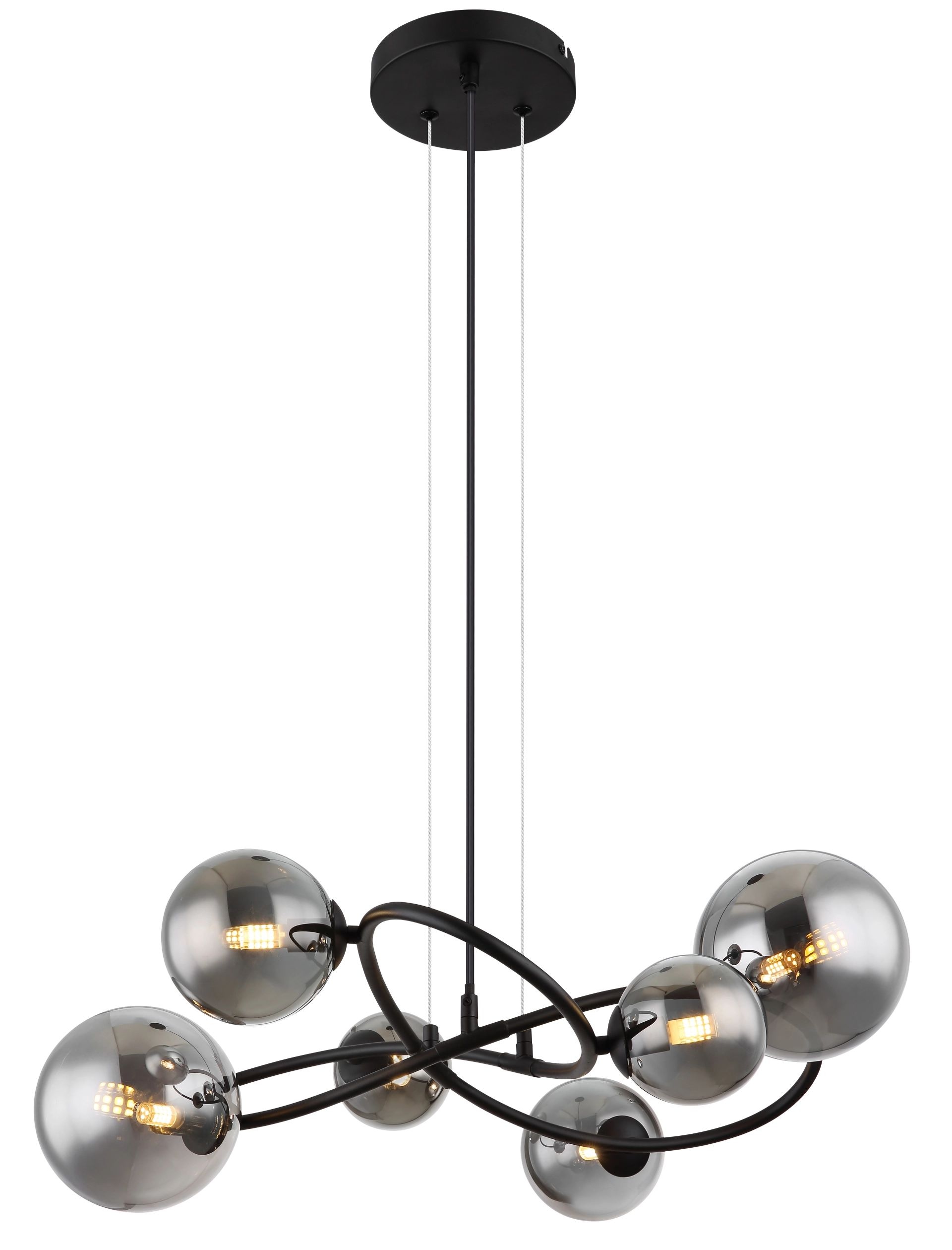 GLOBO LIGHTING Hängeleuchte »RIHA«, Leuchtmittel G9 | Leuchtmittel wechselbar, Hängeleuchte, Pendelleuchte, Glas, Design Leuchte, Esszimmer