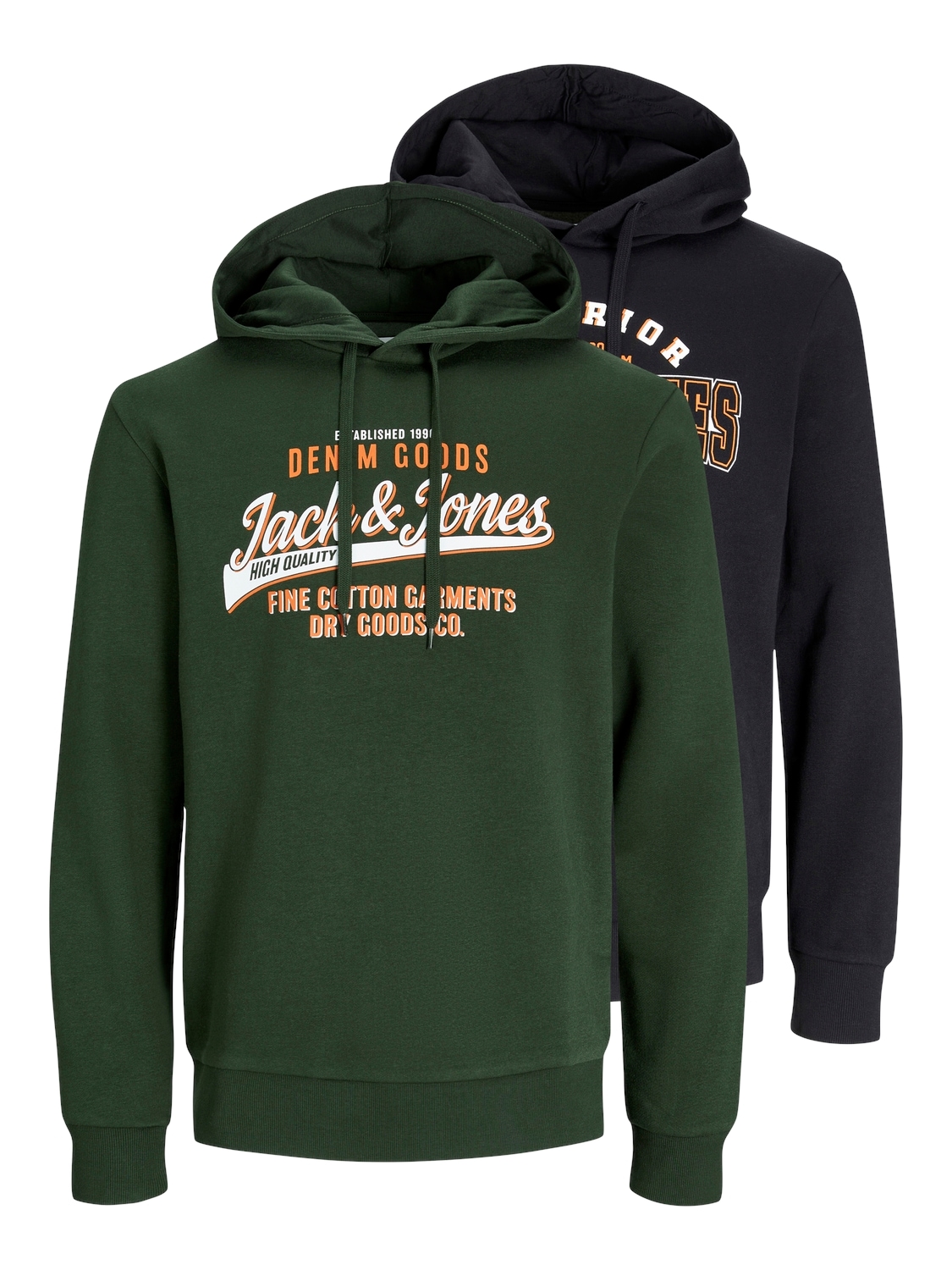 Jack & Jones Kapuzensweatshirt "JJELOGO SWEAT HOOD 2 COL 24/25 2PK MP" günstig online kaufen