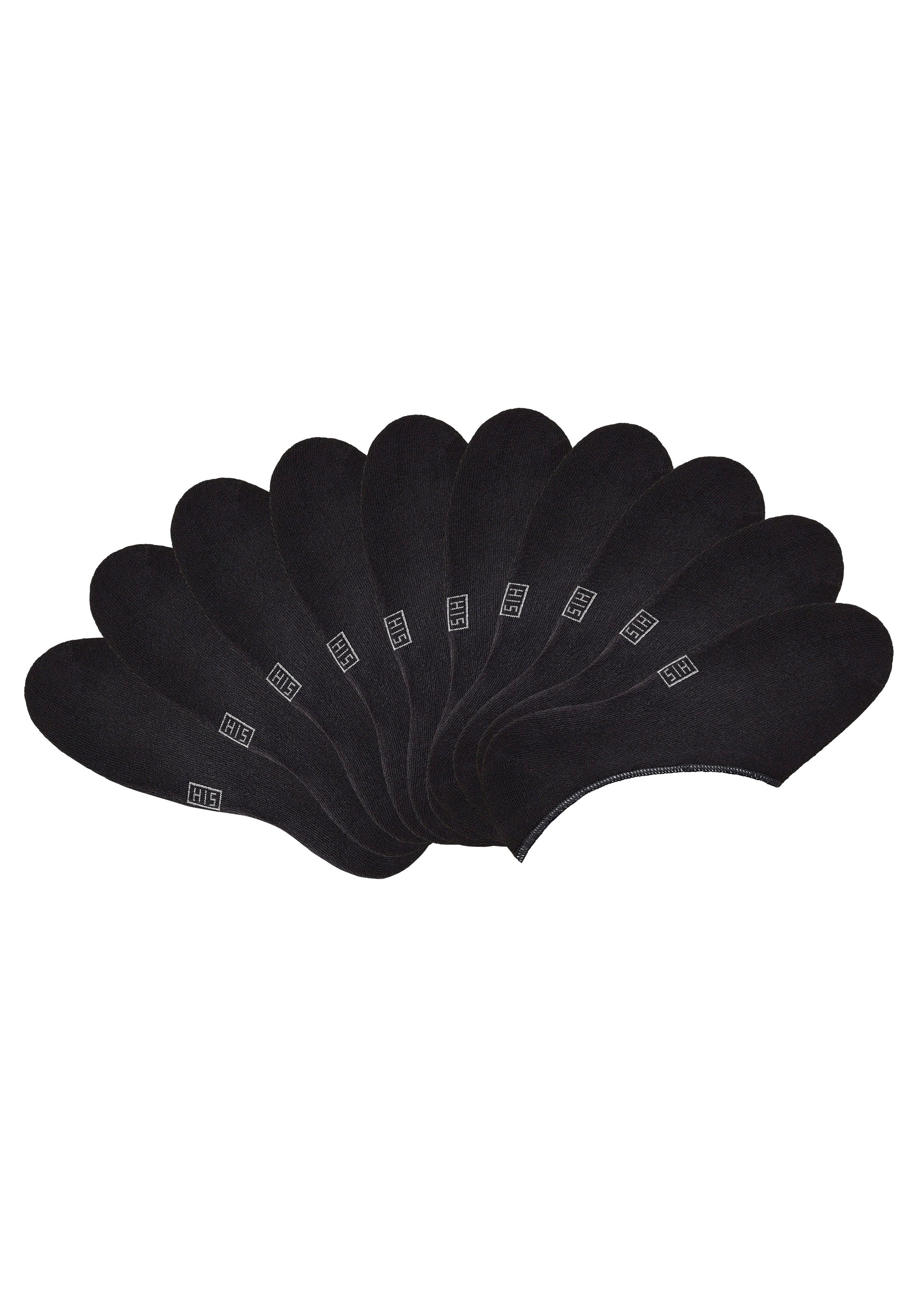 H.I.S Füßlinge Packung, 10 Stk. tlg. weit ausgeschnitten günstig online kaufen