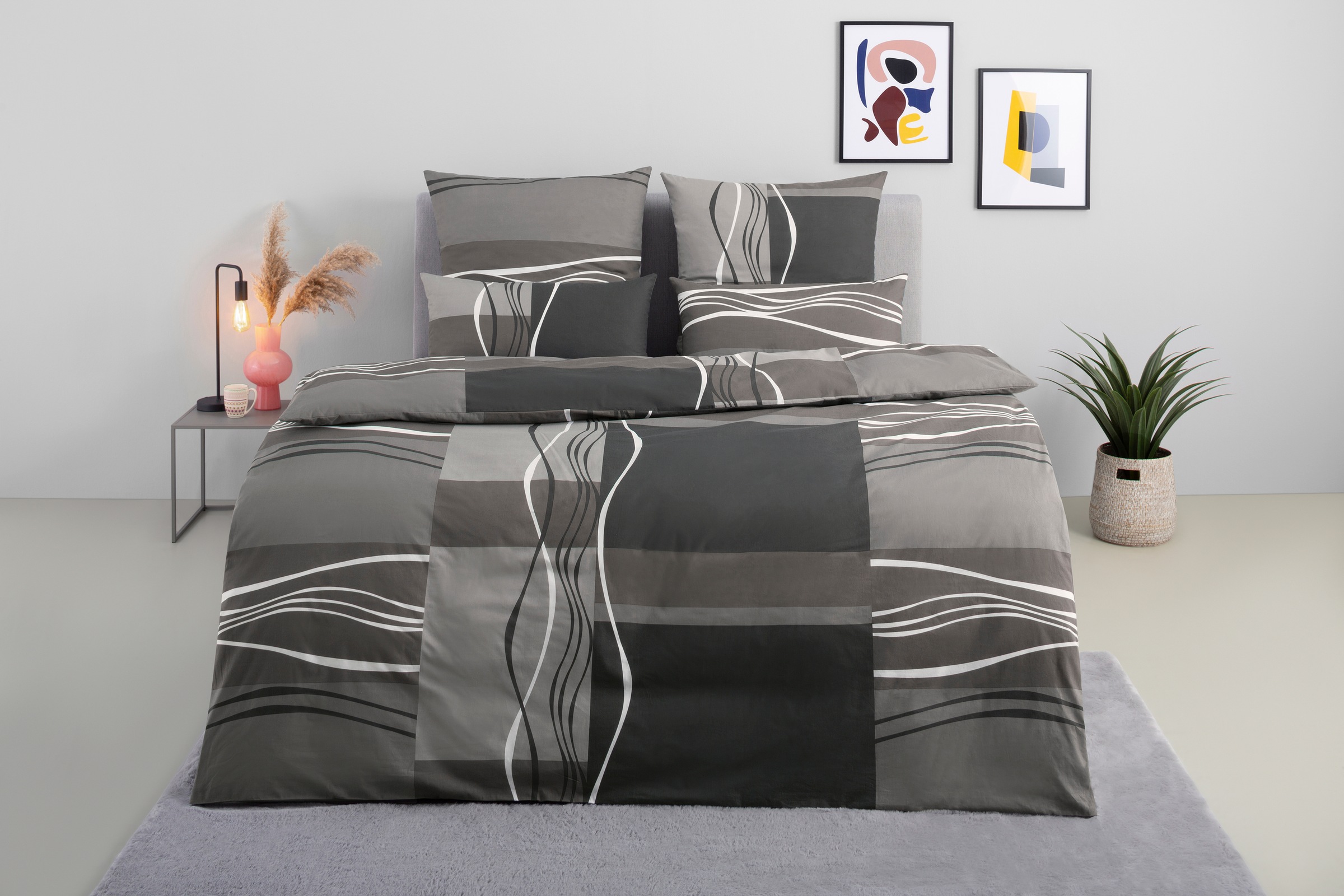 my home Bettwäsche "Kelian" 3 tlg. in verschiedenen Qualitäten, gemusterte günstig online kaufen