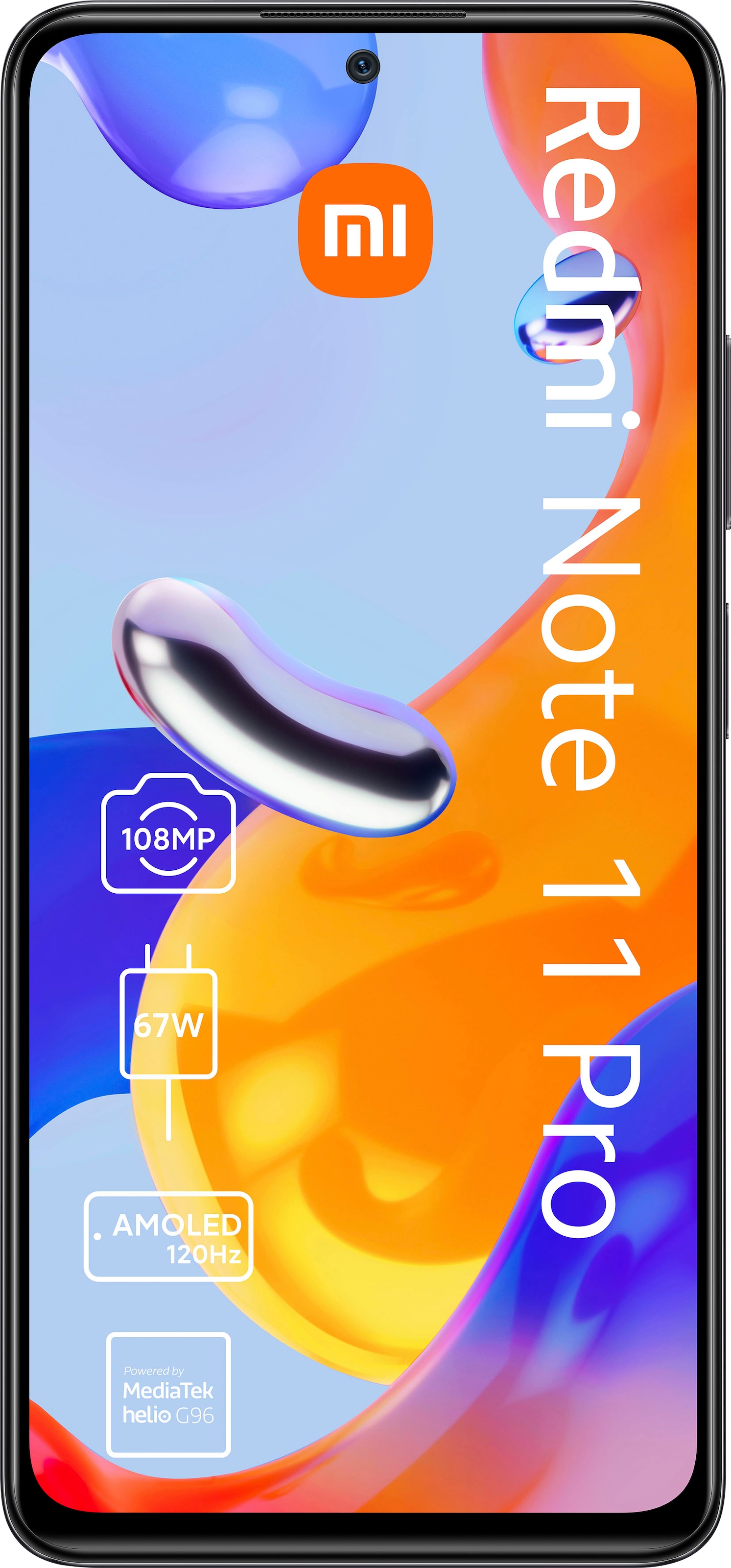 Xiaomi Smartphone »Redmi Note 11 Pro«, Graphite Gray, 16,94 cm/6,67 Zoll, 128 GB Speicherplatz, 108 MP Kamera