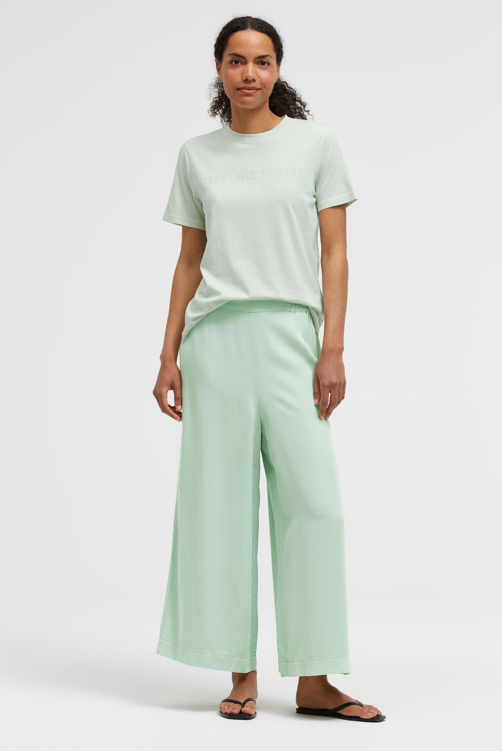 SENSES.THE LABEL Rundhalsshirt aus Baumwolle