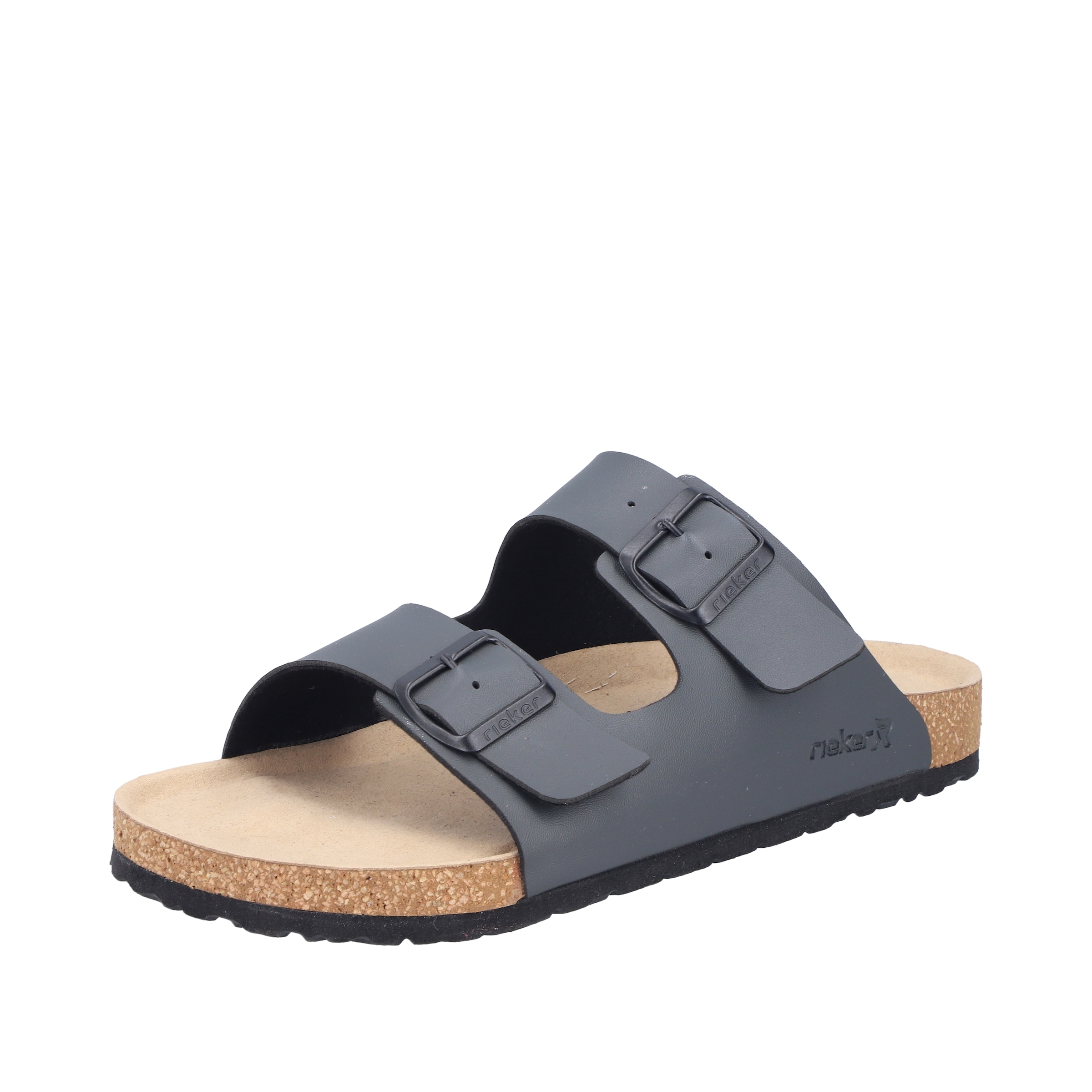 Rieker Pantolette Sommerschuh, Schlappen, Hausschuh, mit zwei Schnallenvers günstig online kaufen