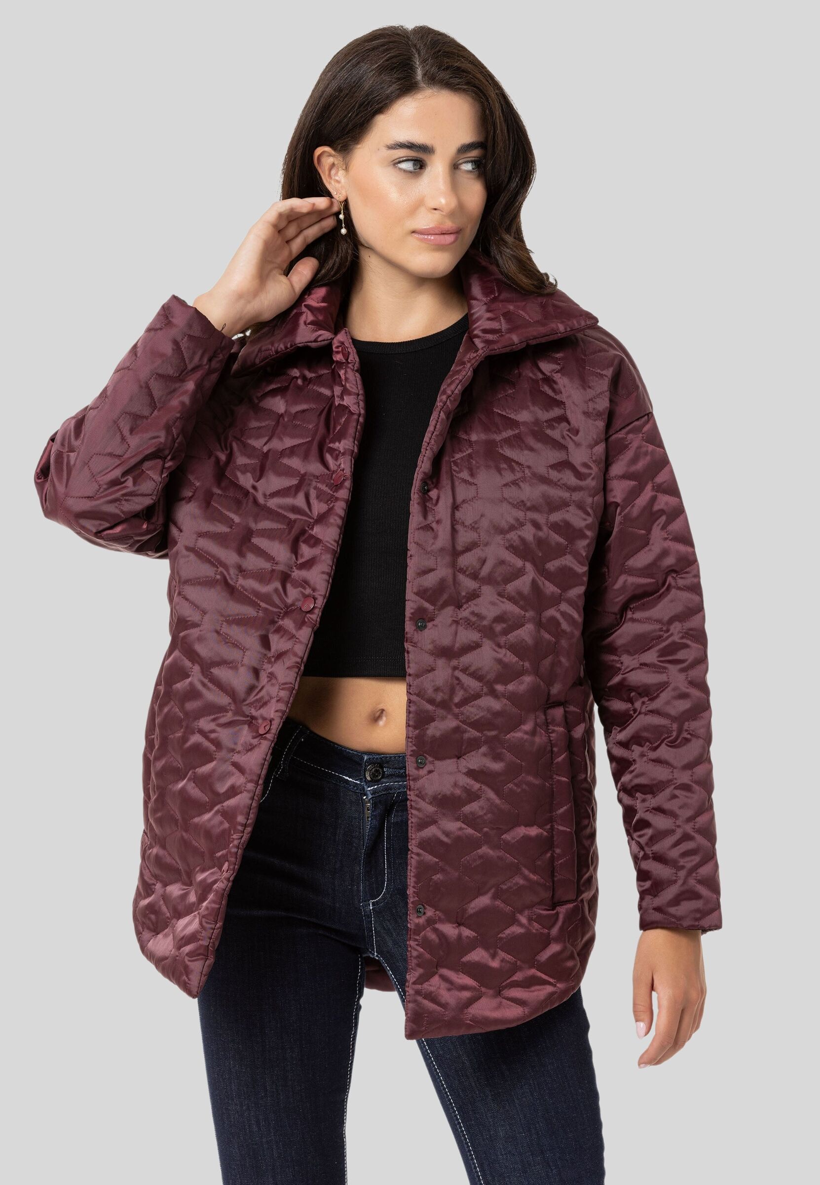 Thumbnail - Cipo & Baxx Steppjacke "Jacken" ohne Kapuze im Steppdesign