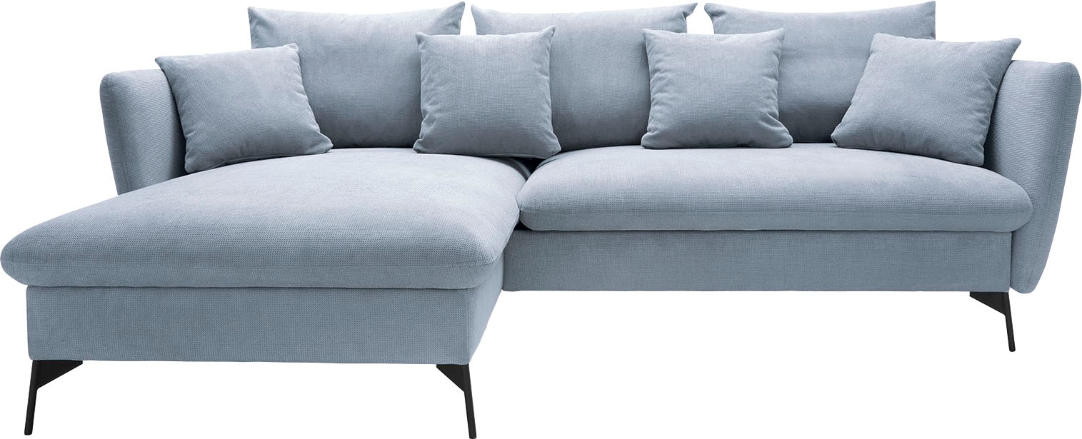 OTTO home Ecksofa "LIVORNO,258 cm, L-Form," Schlaffunktion u. Bettkasten (1 günstig online kaufen