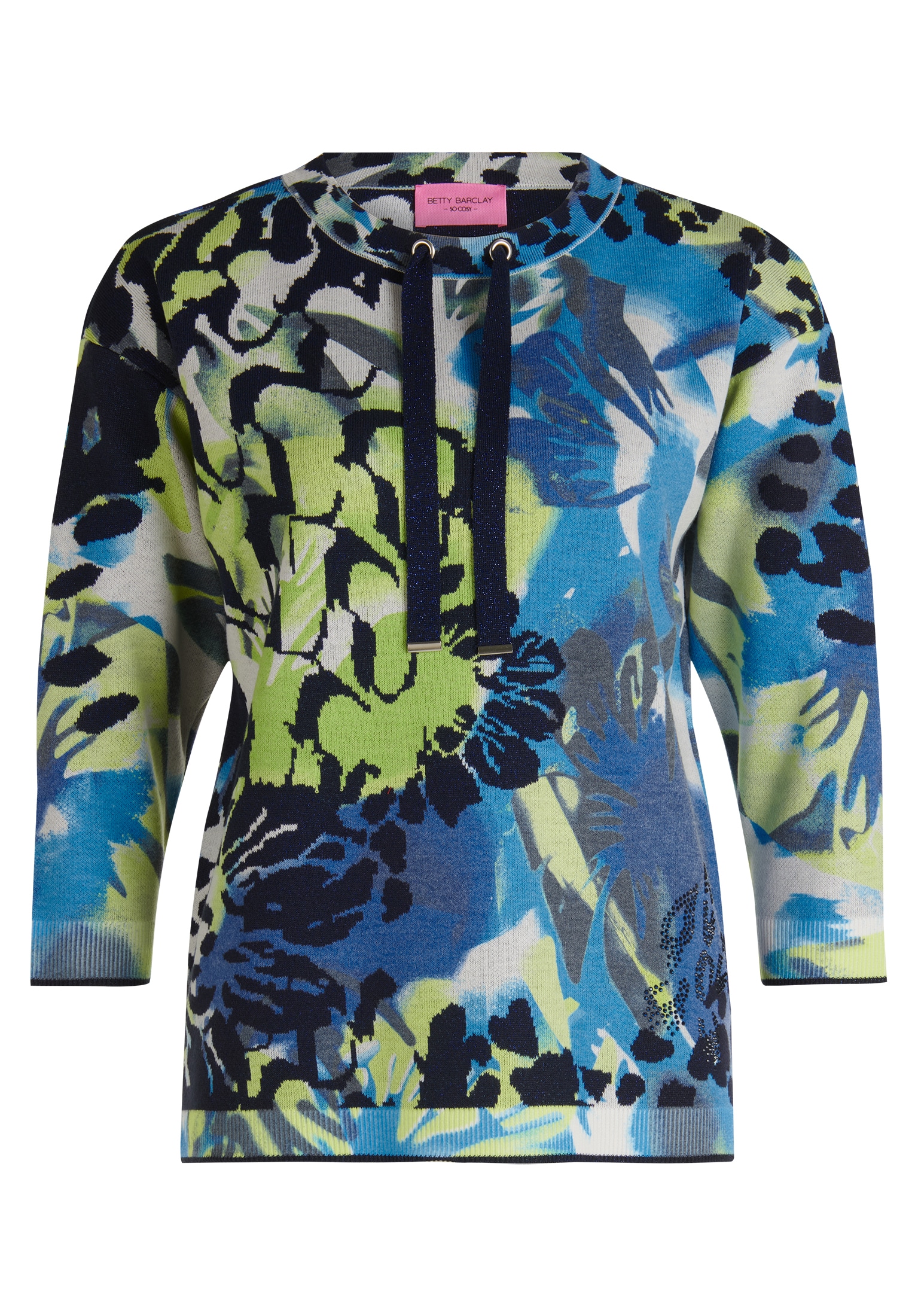 Betty Barclay Strickpullover »Betty Barclay Feinstrickpullover mit Leoprint«, (1 tlg.), Druck