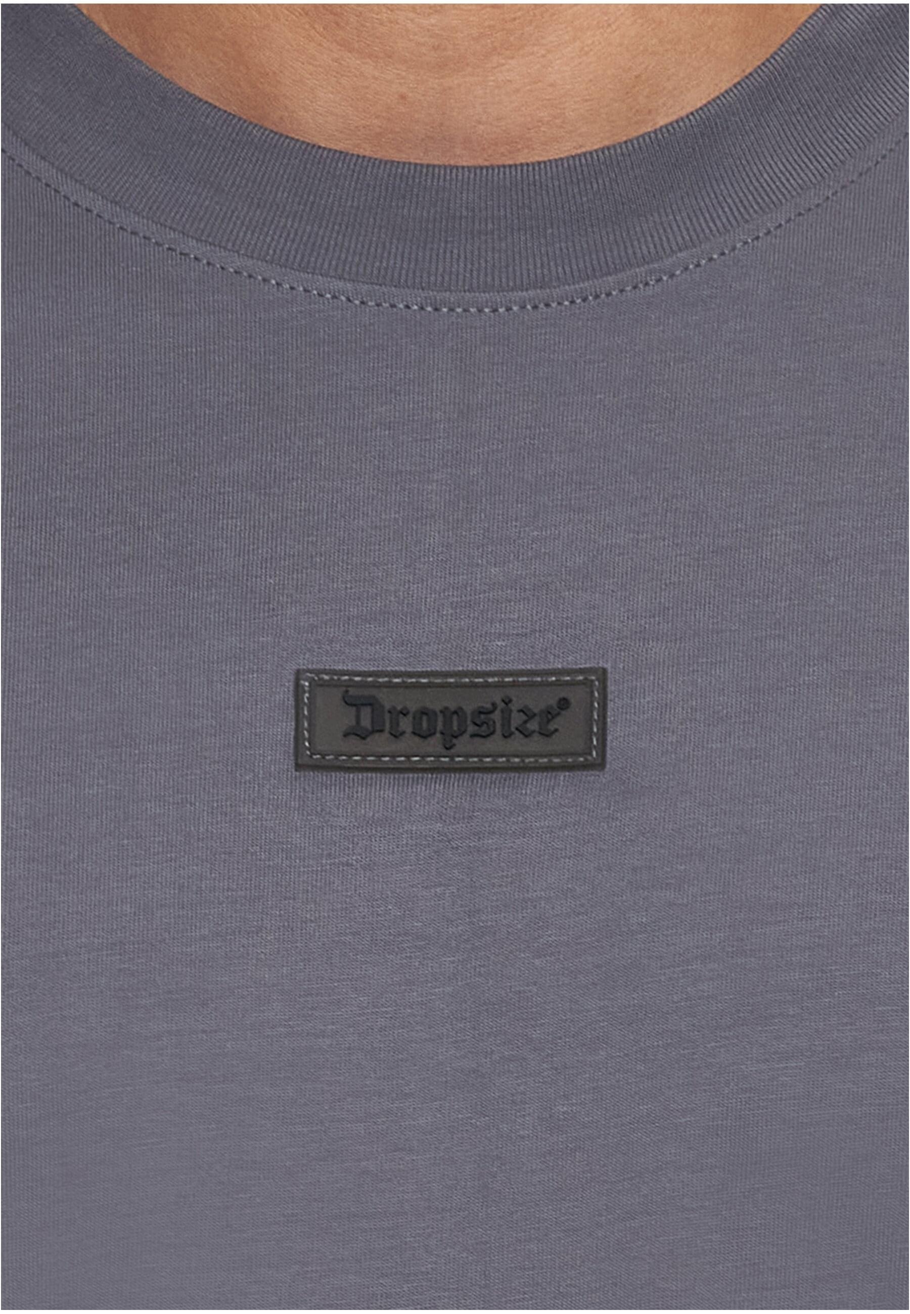 Dropsize T-Shirt »Dropsize Herren Heavy Oversize Front Rubber Patch T-Shirt«, (1 tlg.)