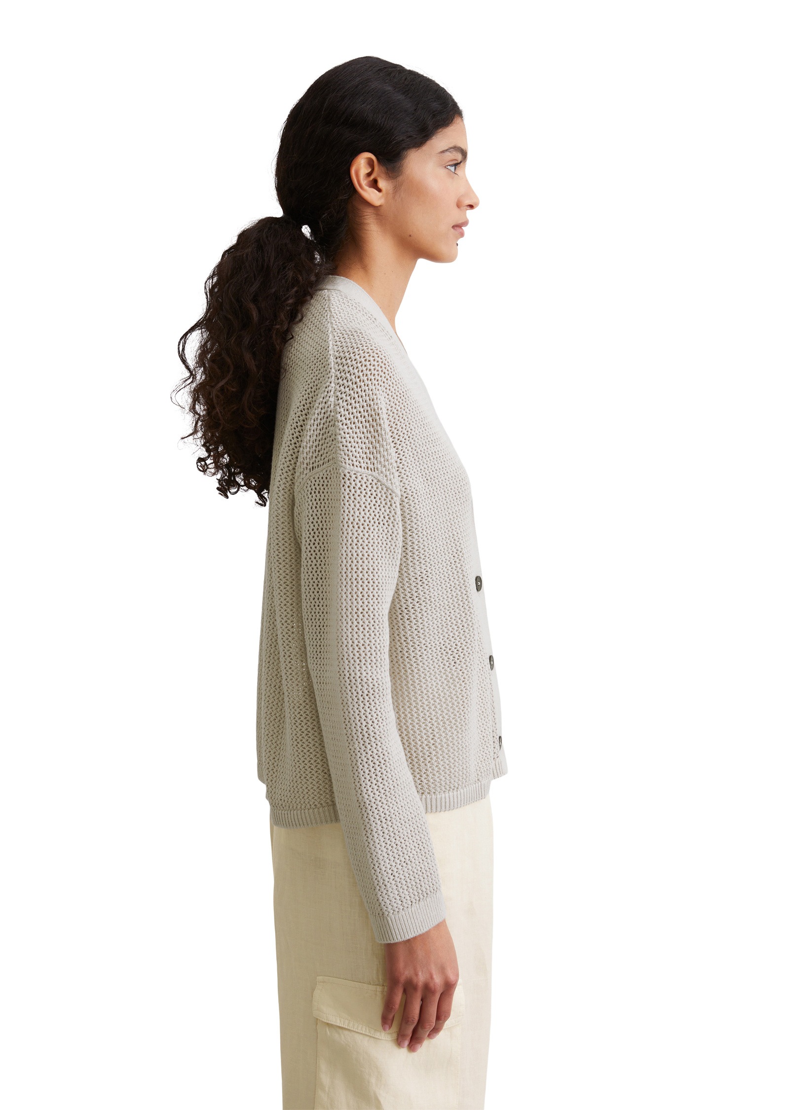 Marc O'Polo Cardigan »aus Baumwolle-Leinen-Mix«