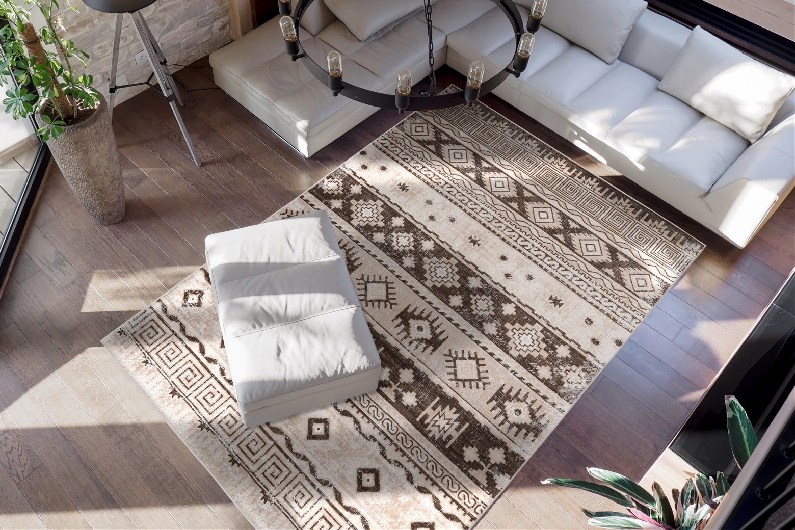 me gusta Teppich »Ariya 325«, rechteckig, 6 mm Höhe, Flachflor, gekettelt, Wohnzimmer