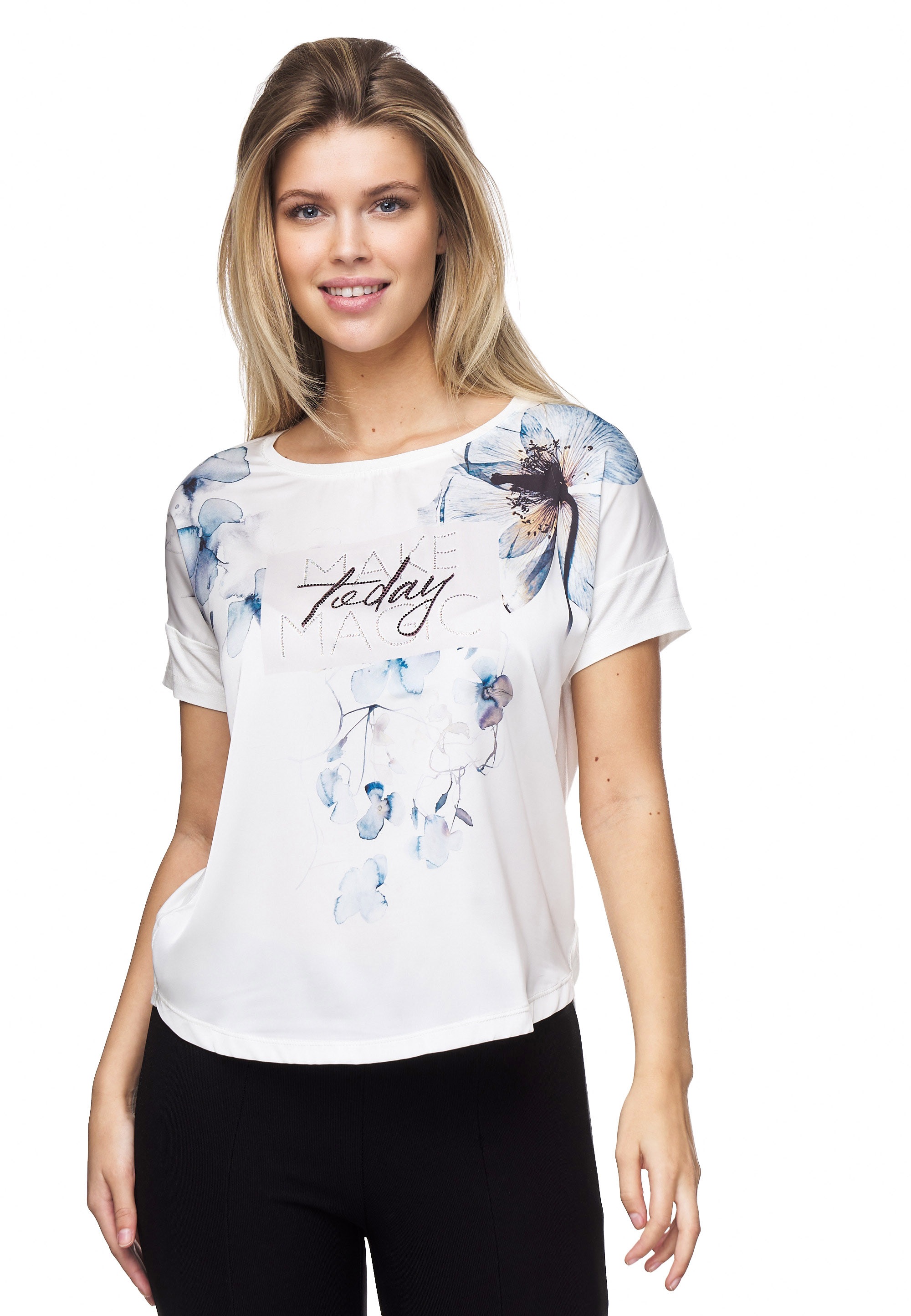 Decay T-Shirt, mit tollem Blumen-Print