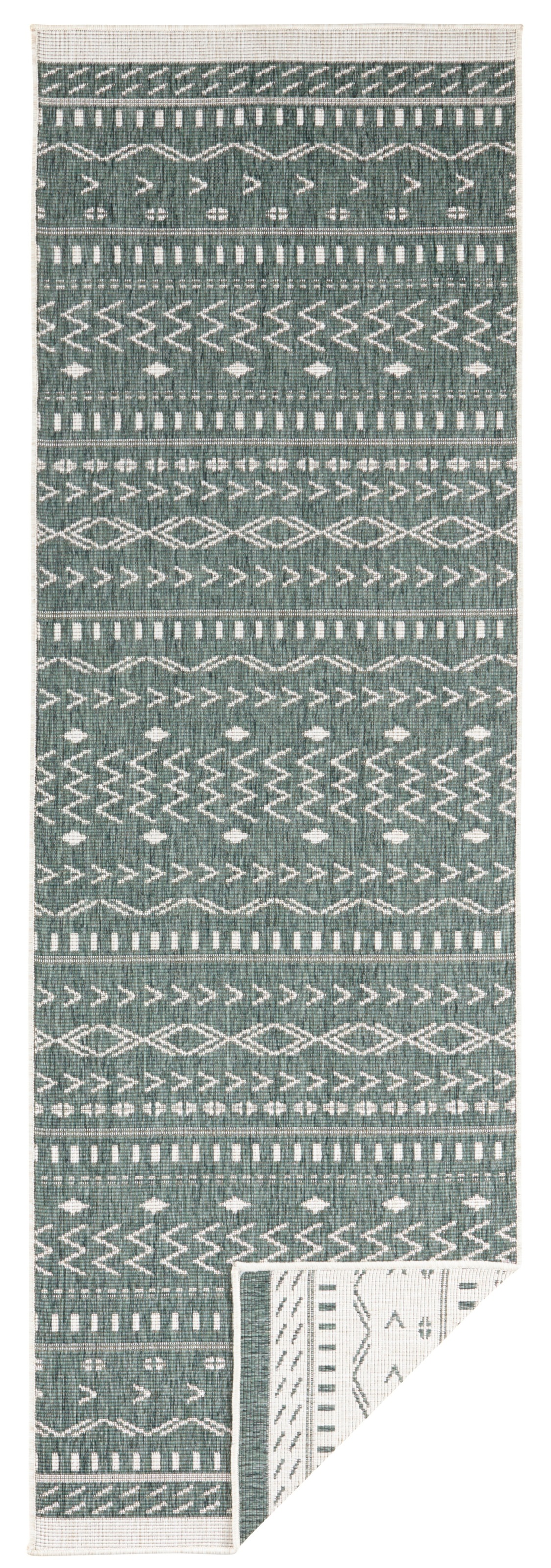 NORTHRUGS Teppich »Kuba Wendeteppich«, rechteckig, 5 mm Höhe, In-& Outdoor, Wetterfest, Balkon, Läufer, Wohnzimmer, Wasserfest