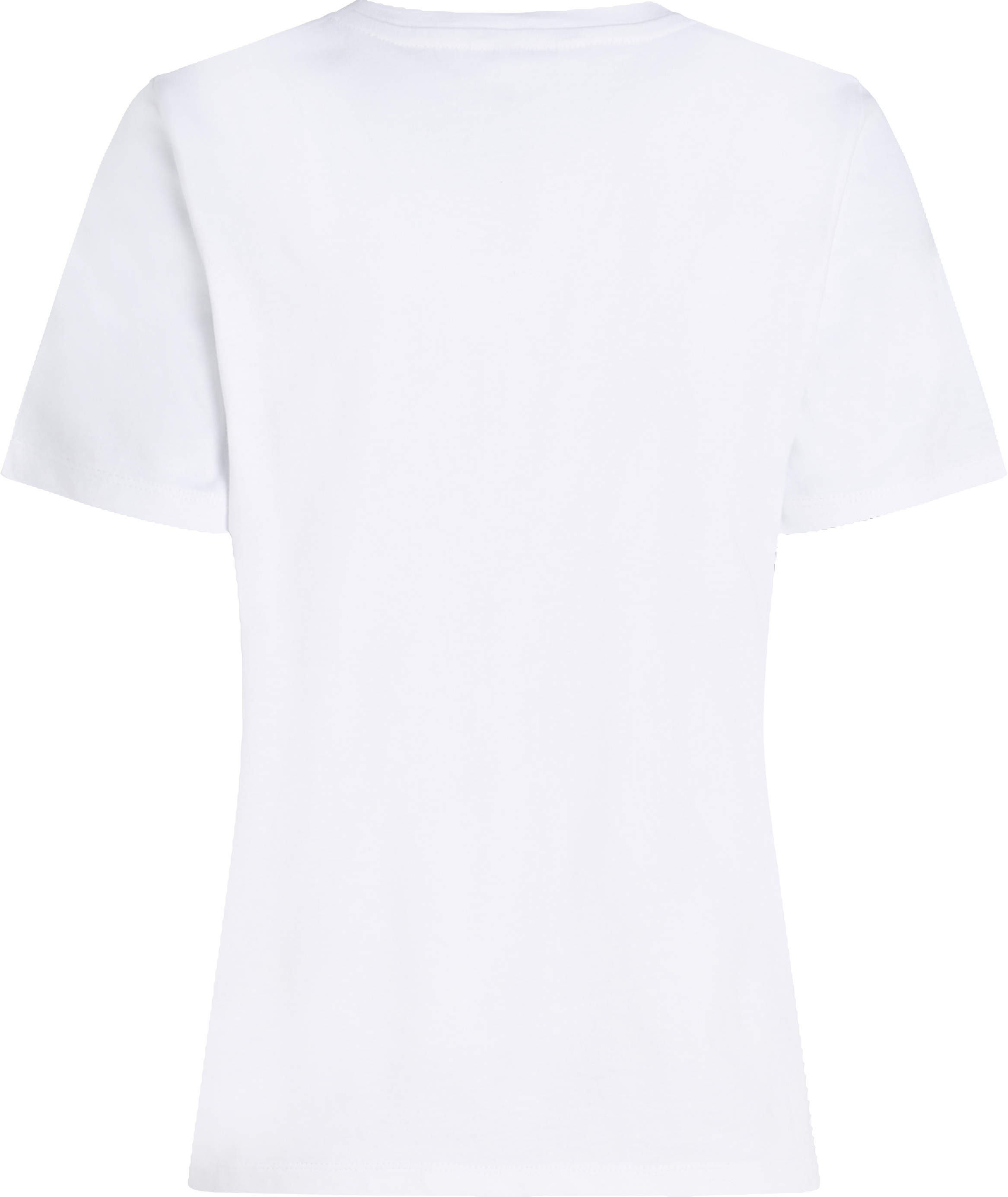 Tommy Hilfiger T-Shirt »REG CONTRAST FLAG SS TEE«, mit Logostickerei