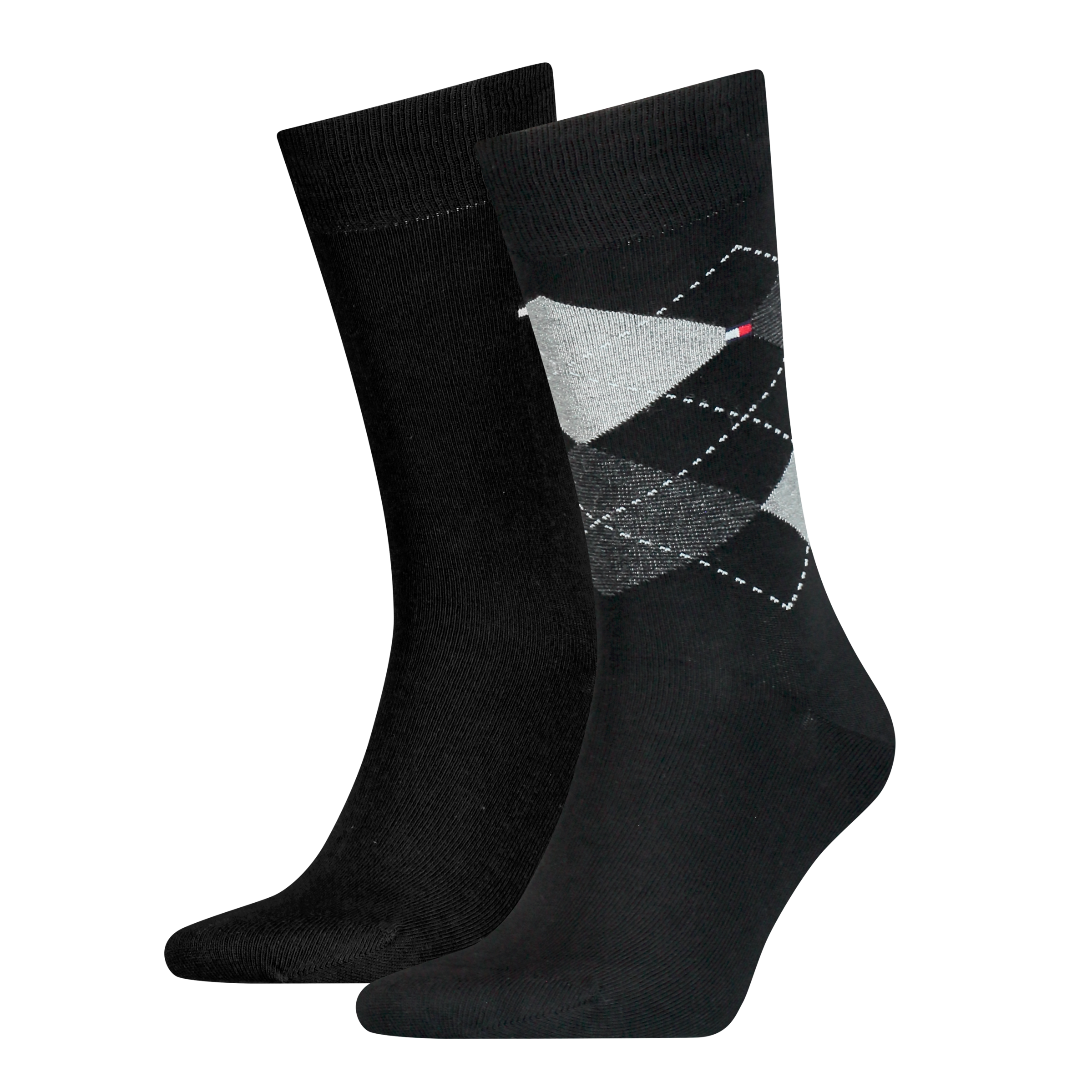 Tommy Hilfiger Socken "Th Men Sock Check 2P" 2 Paar, 2 Stk. Tlg. Mit Klassischem Argyle-Design