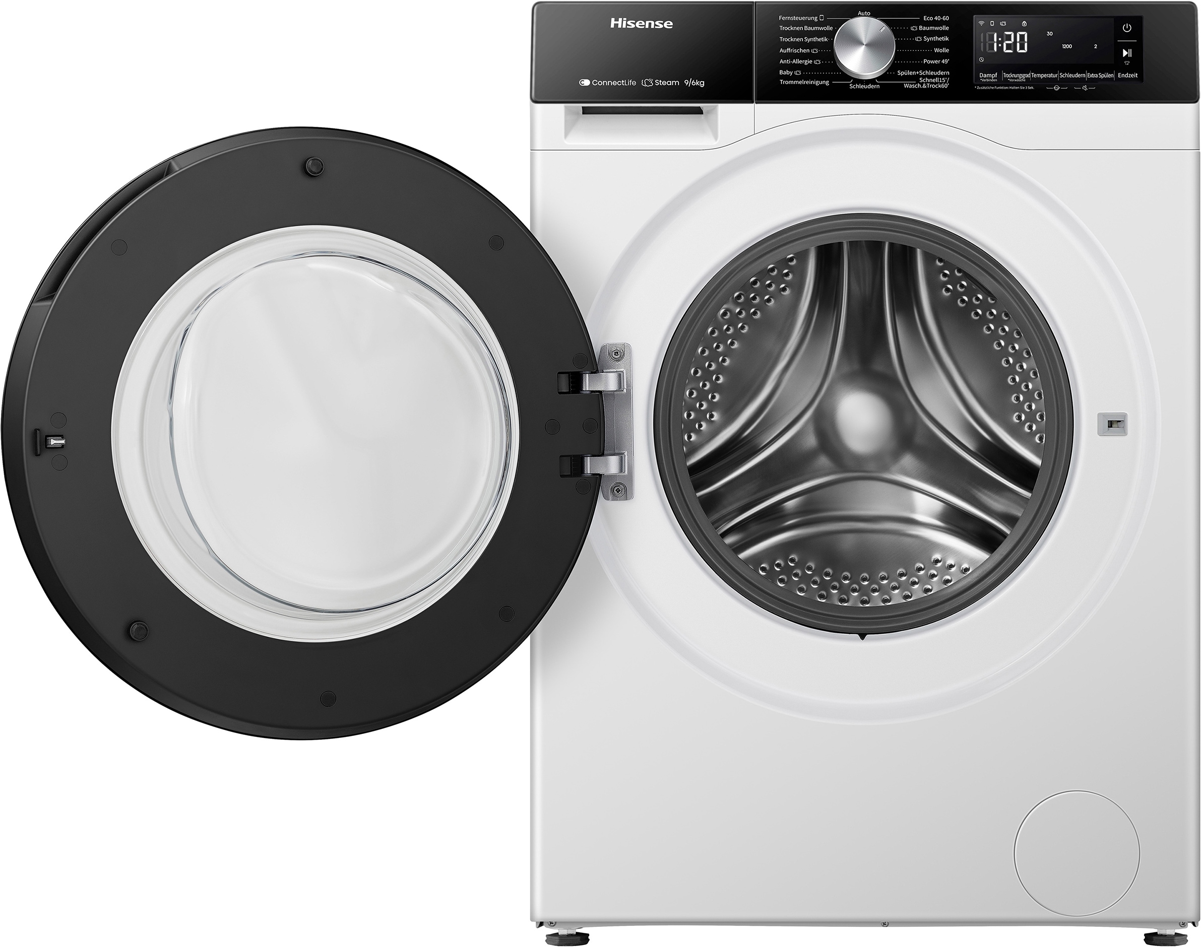 Hisense Waschtrockner »WD3S9043BW3« 3s Serie 9 kg /6 kg 72 dB(A) Waschen & Trocknen in 60 min.
