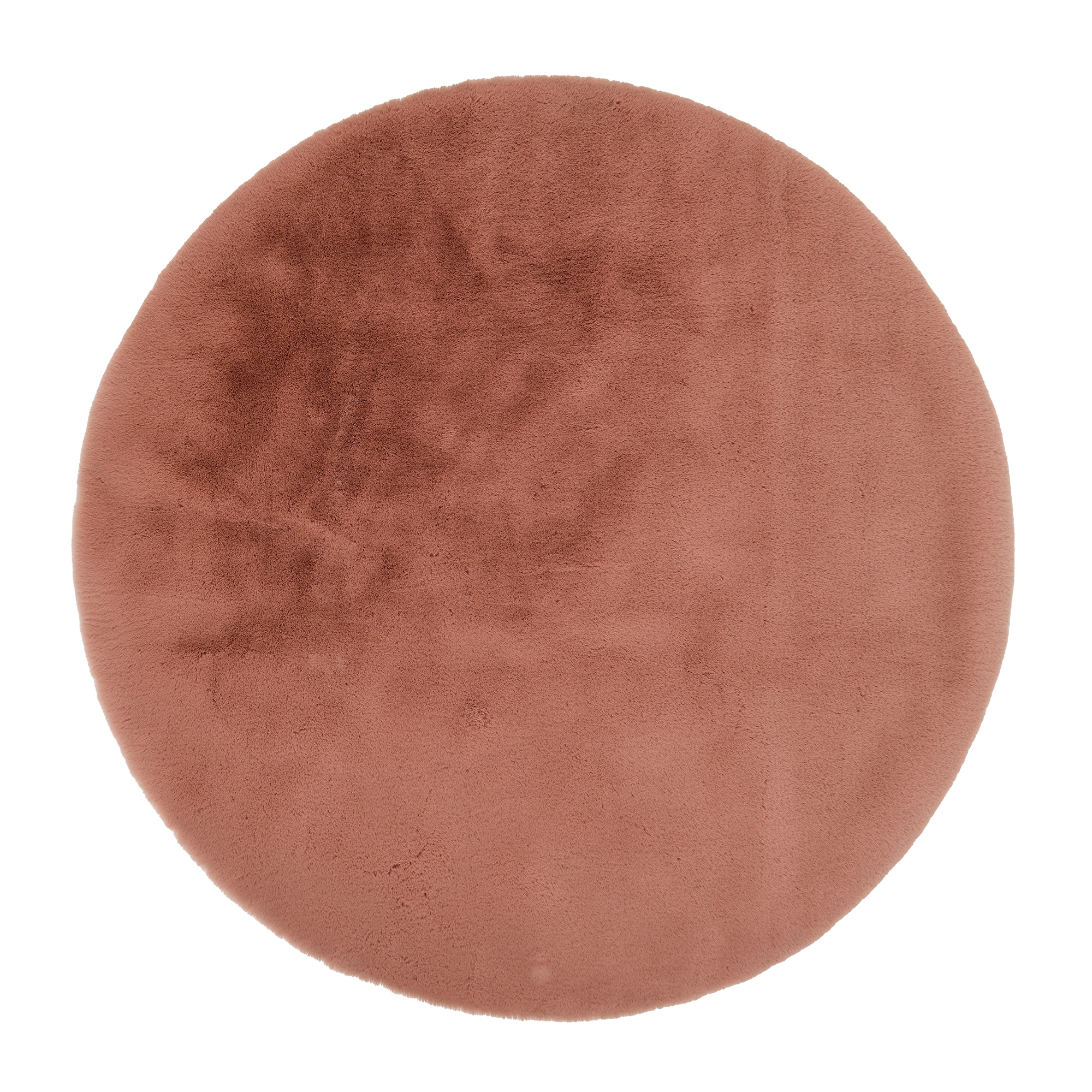 OCI DIE TEPPICHMARKE Hochflor-Teppich "ROCKY SOFT, Fell Haptik" rund 35 mm Höhe Kunstfell, weich, kuschelig, maschinell gewebt, Kaninchen Haptik
