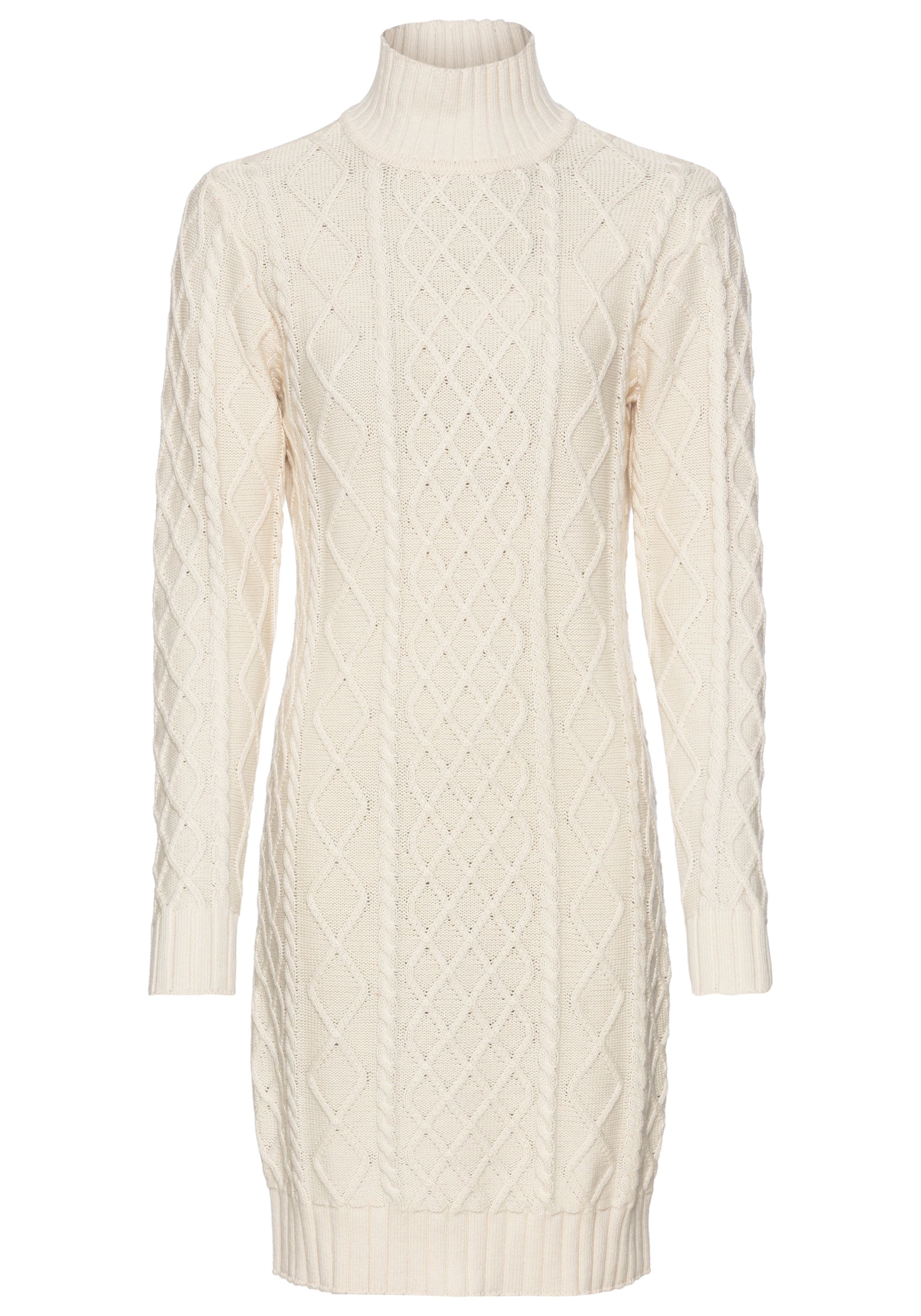 Laura Scott Strickkleid, mit Zopfstrickmuster