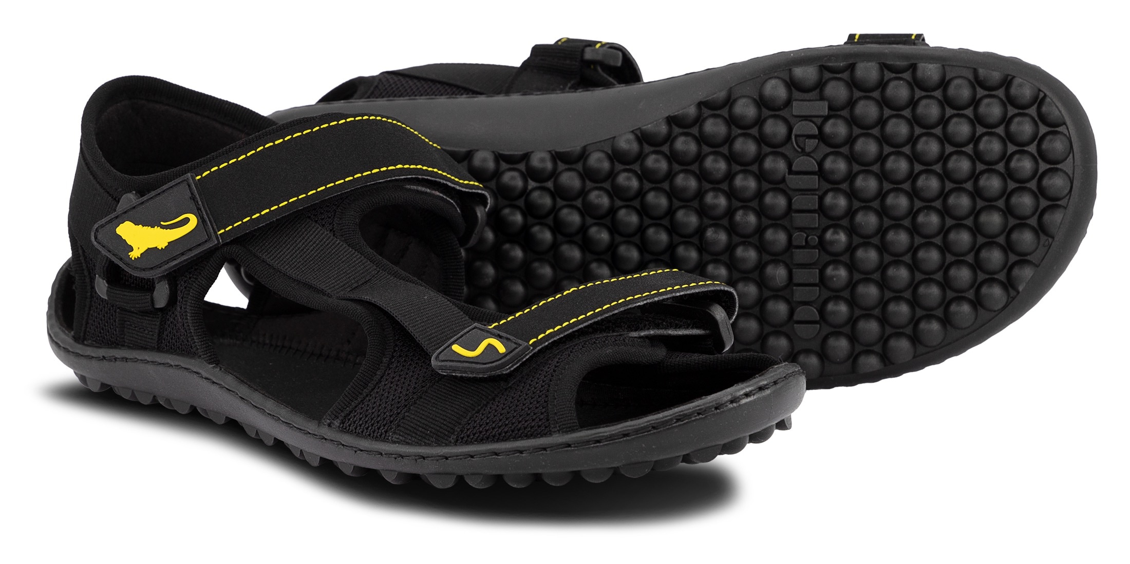 Leguano Barfußschuh, Sommerschuh, Sandale, mit praktischen Klettverschlüssen