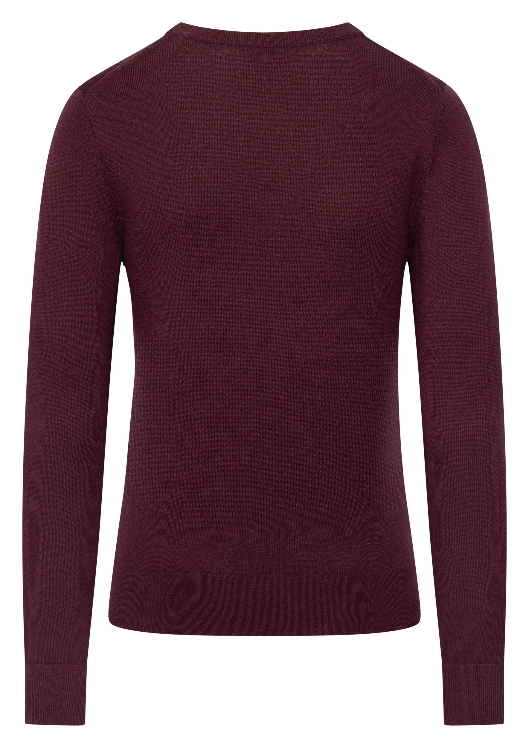 Gant Rundhalspullover »WOOL COTTON C-NECK« aus Wolle und Baumwolle
