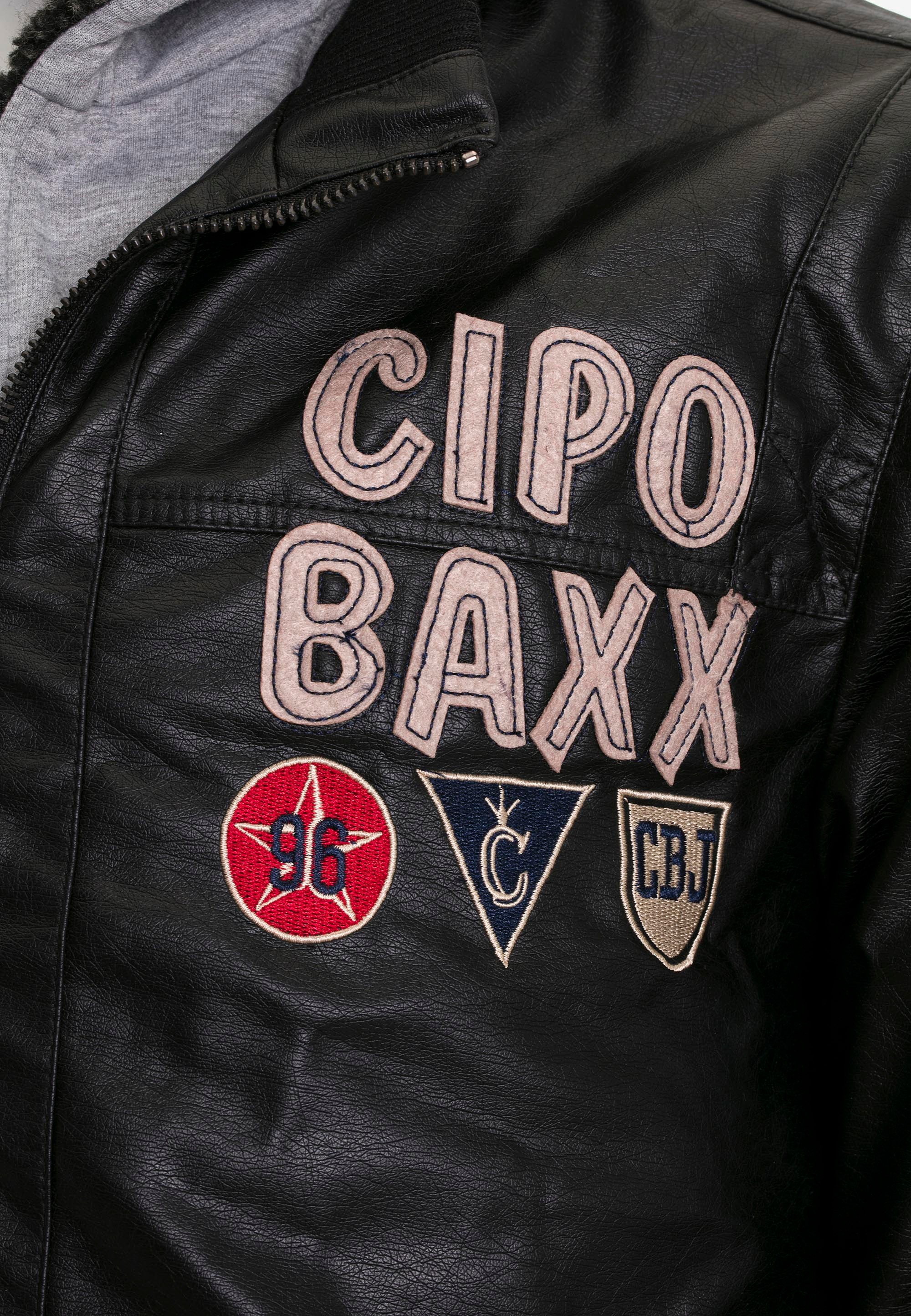 Cipo & Baxx Outdoorjacke, mit stylischen Patches